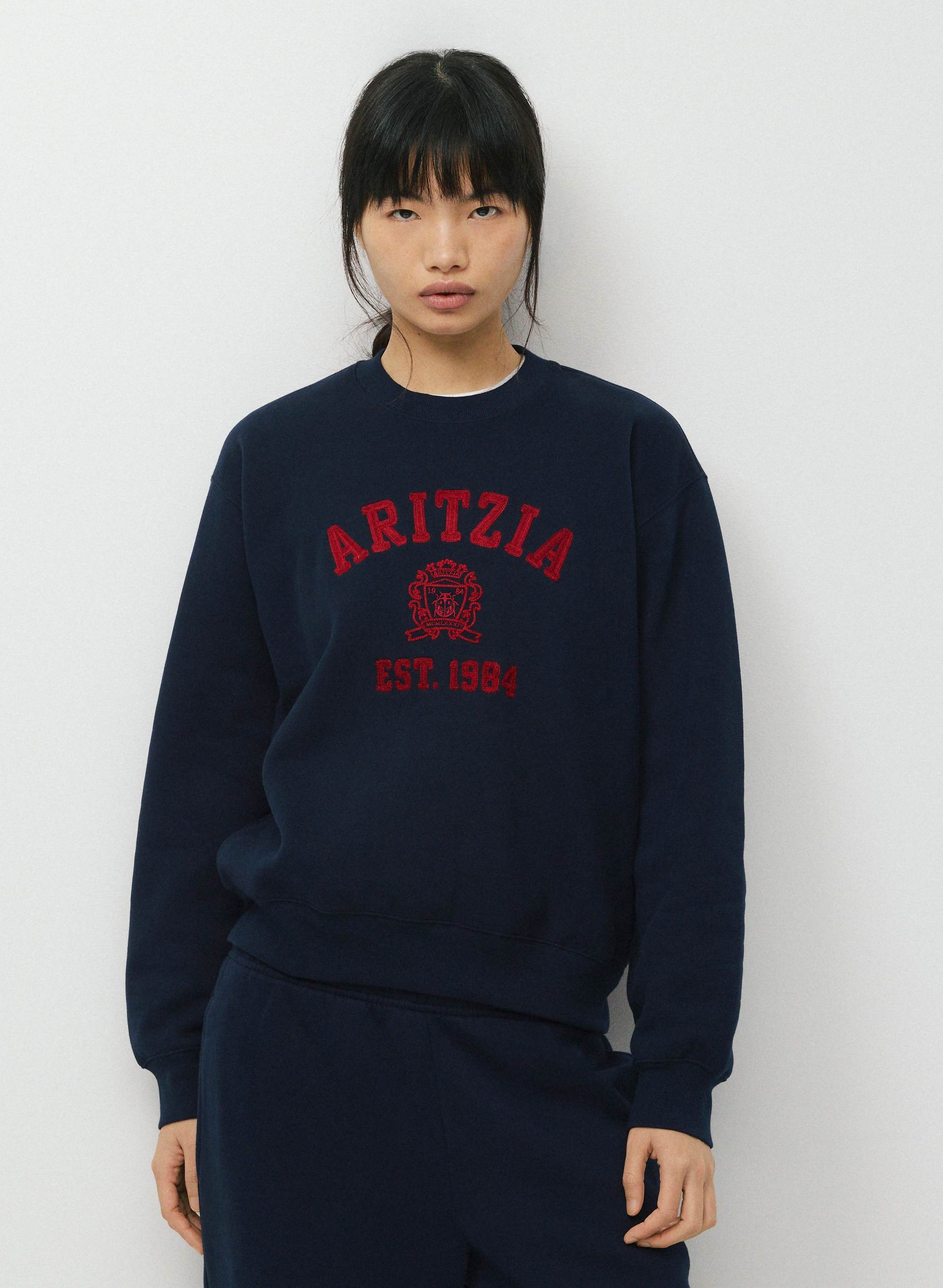 COZY SWEATFLEECE PERFECT CREW SWEATSHIRT | Aritzia