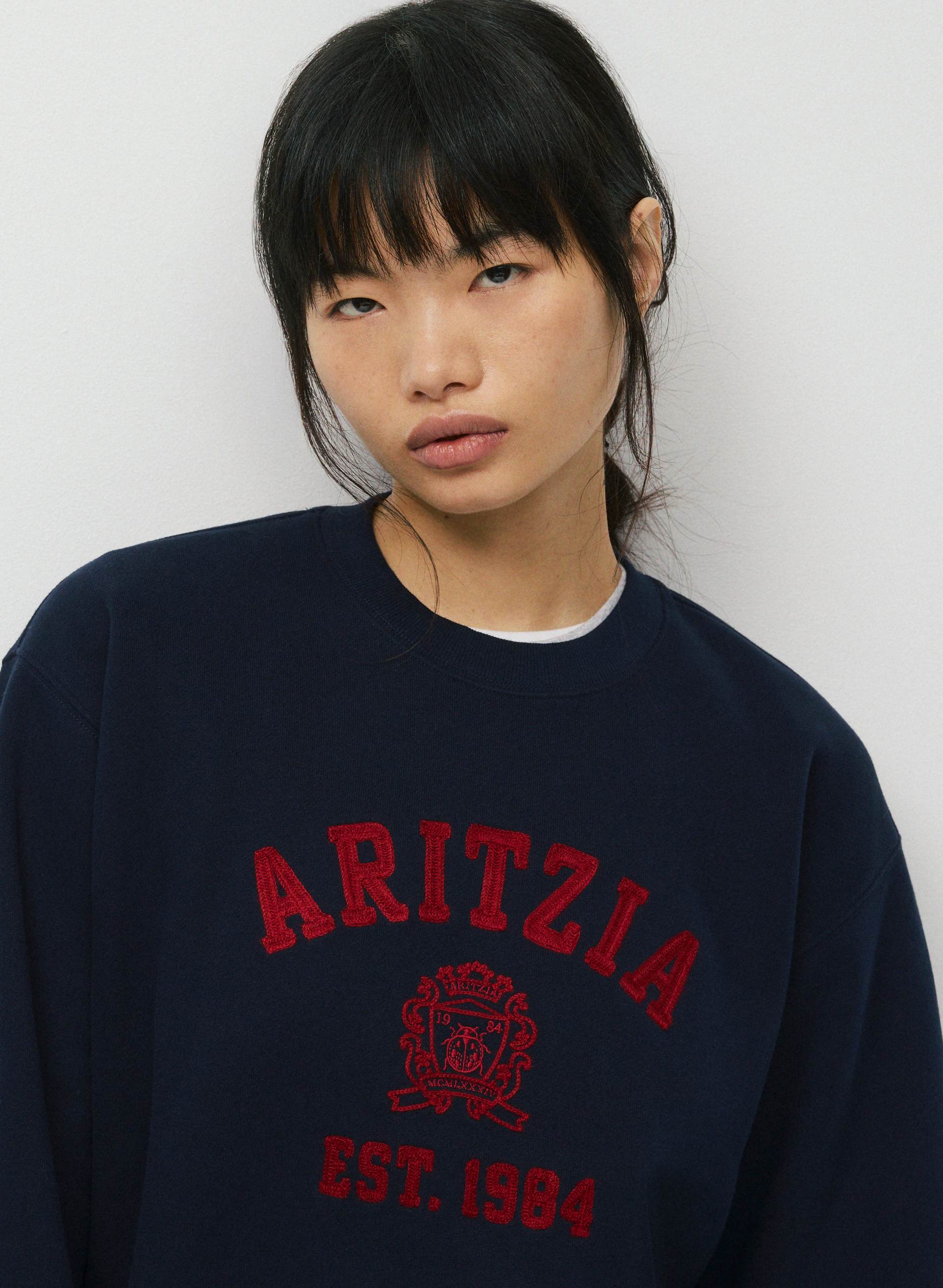 COZY SWEATFLEECE PERFECT CREW SWEATSHIRT | Aritzia