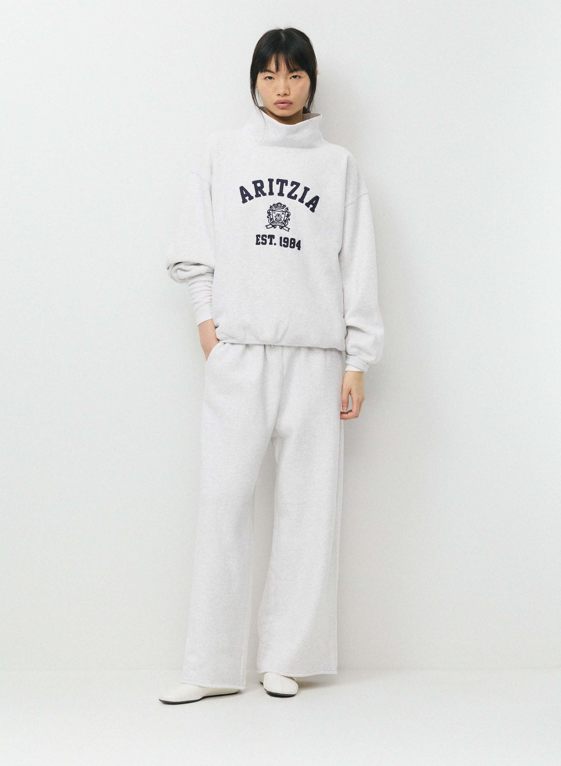 FIFTYFIFDEAL　スウェードラバーソール　90sビンテージ　Lサイズ Cozy Sweatfleece Mega Funnel Neck | Aritzia US