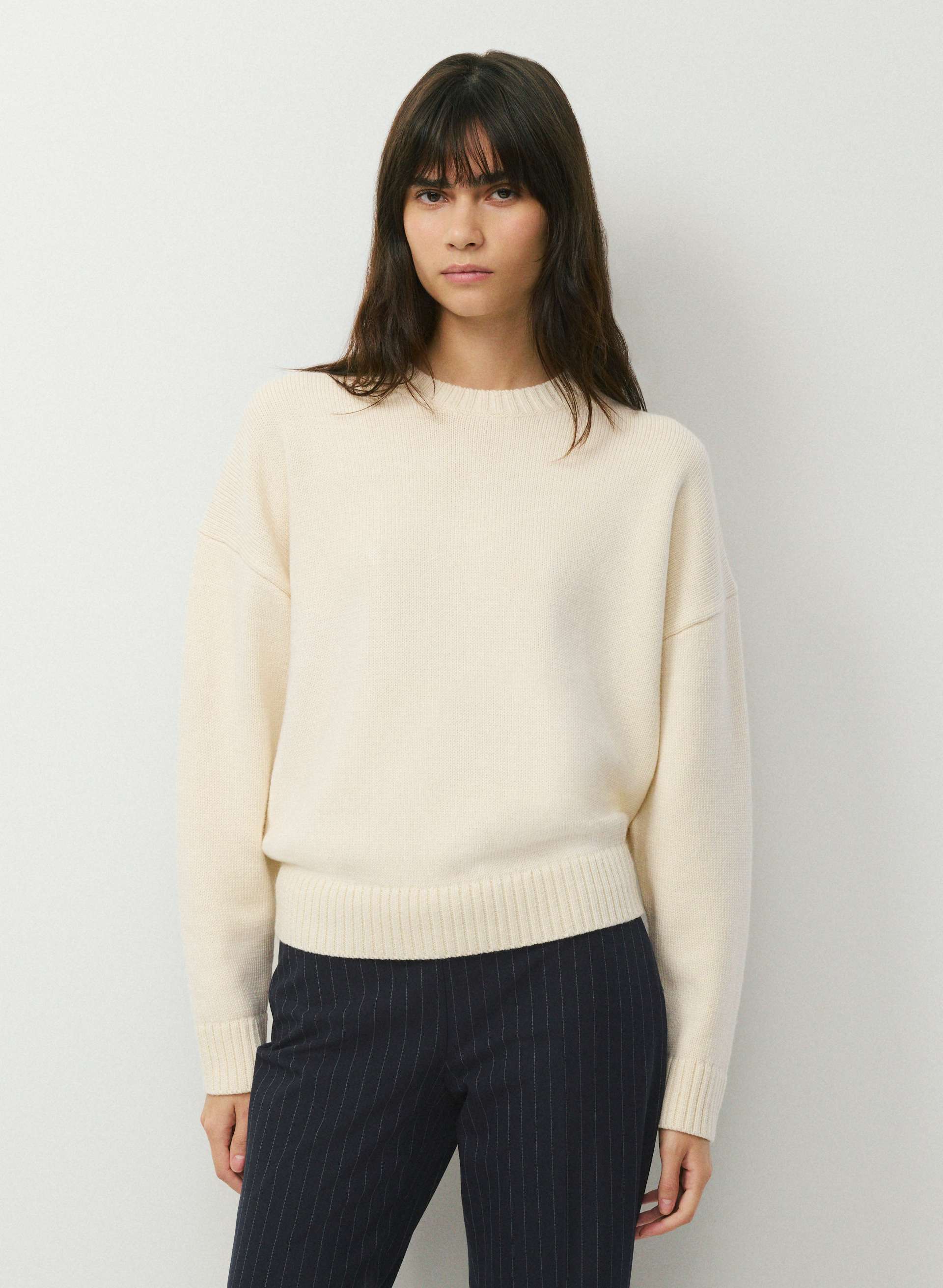 PLUSH MERINO WOOL DEWDROP SWEATER | Aritzia