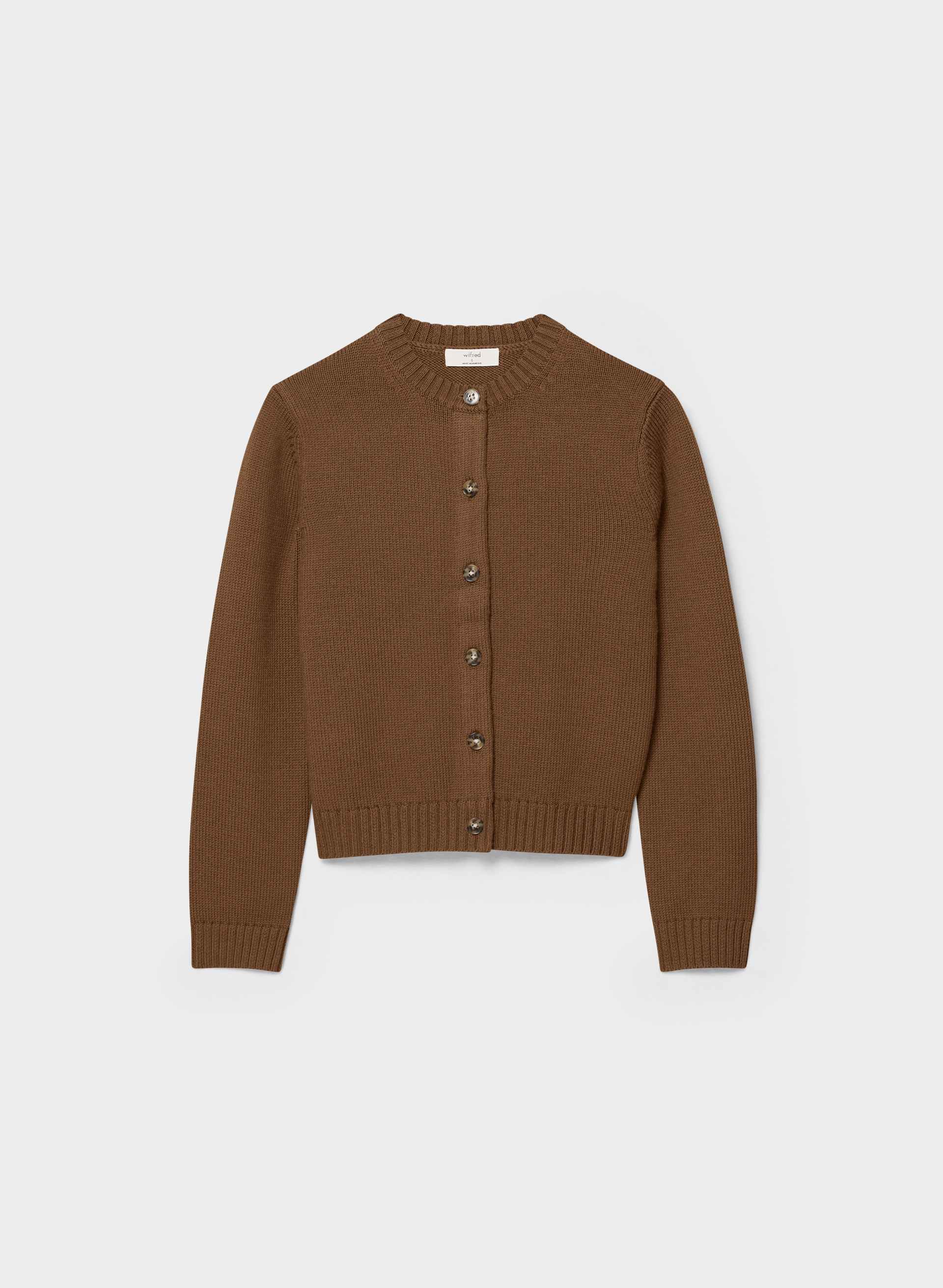 PLUSH MERINO WOOL QUILL CARDIGAN | Aritzia