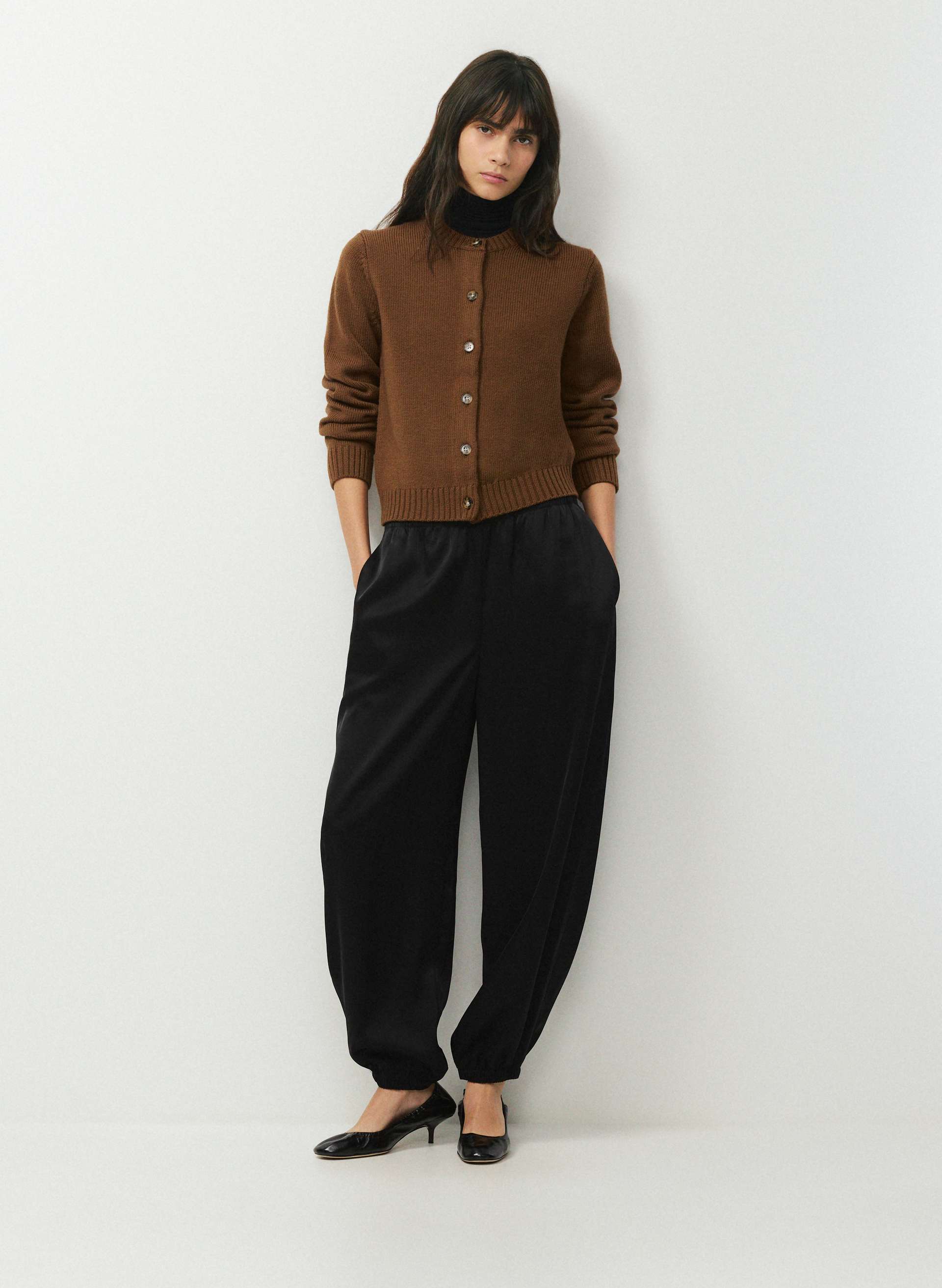 PLUSH MERINO WOOL QUILL CARDIGAN | Aritzia