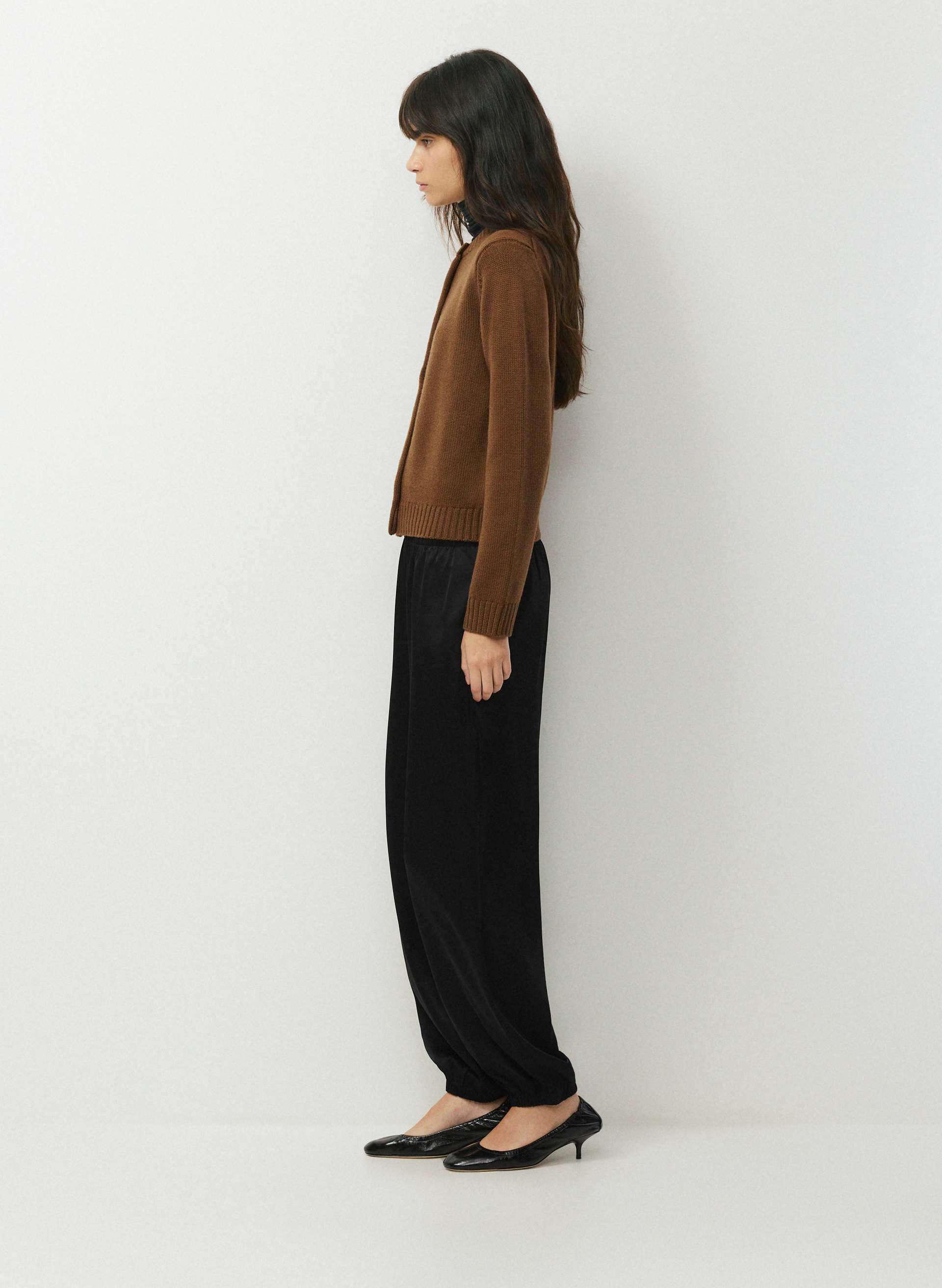 PLUSH MERINO WOOL QUILL CARDIGAN | Aritzia