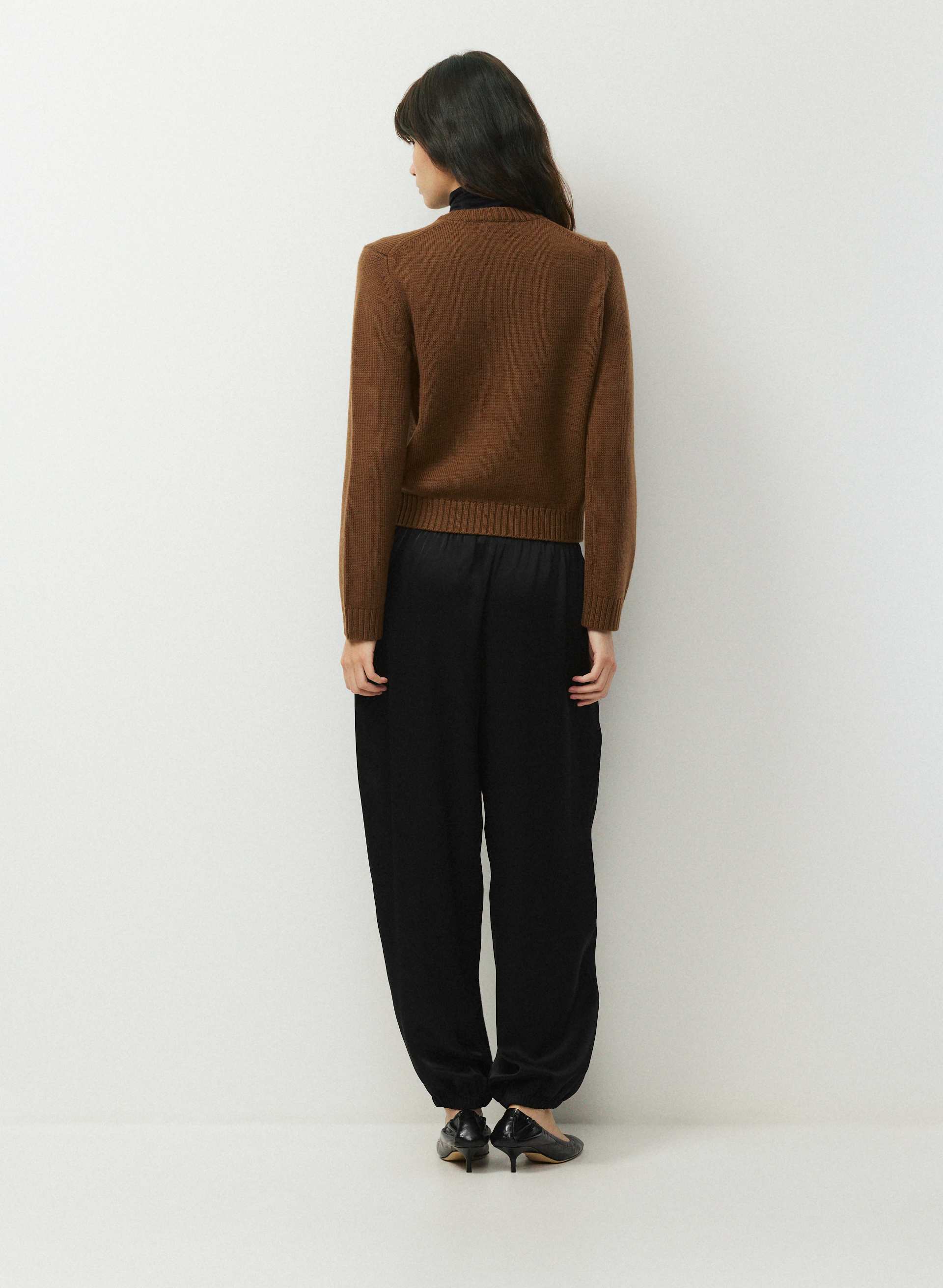 PLUSH MERINO WOOL QUILL CARDIGAN | Aritzia