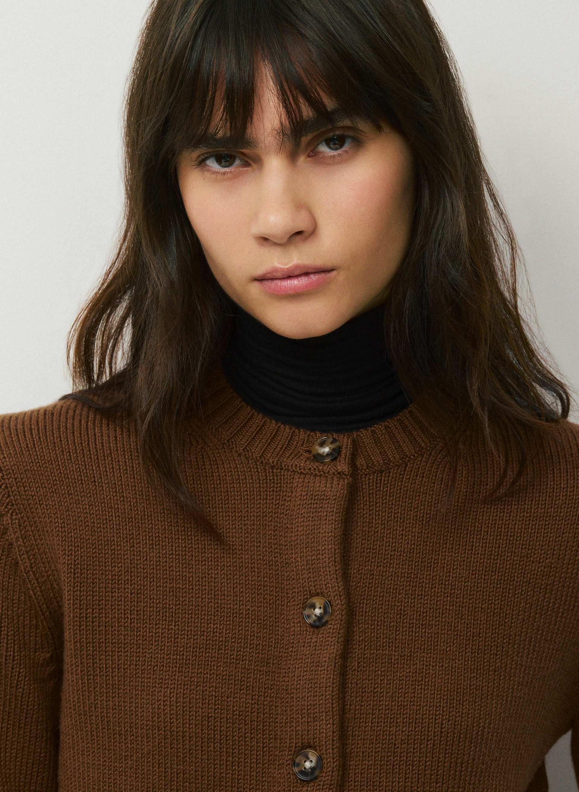PLUSH MERINO WOOL QUILL CARDIGAN | Aritzia