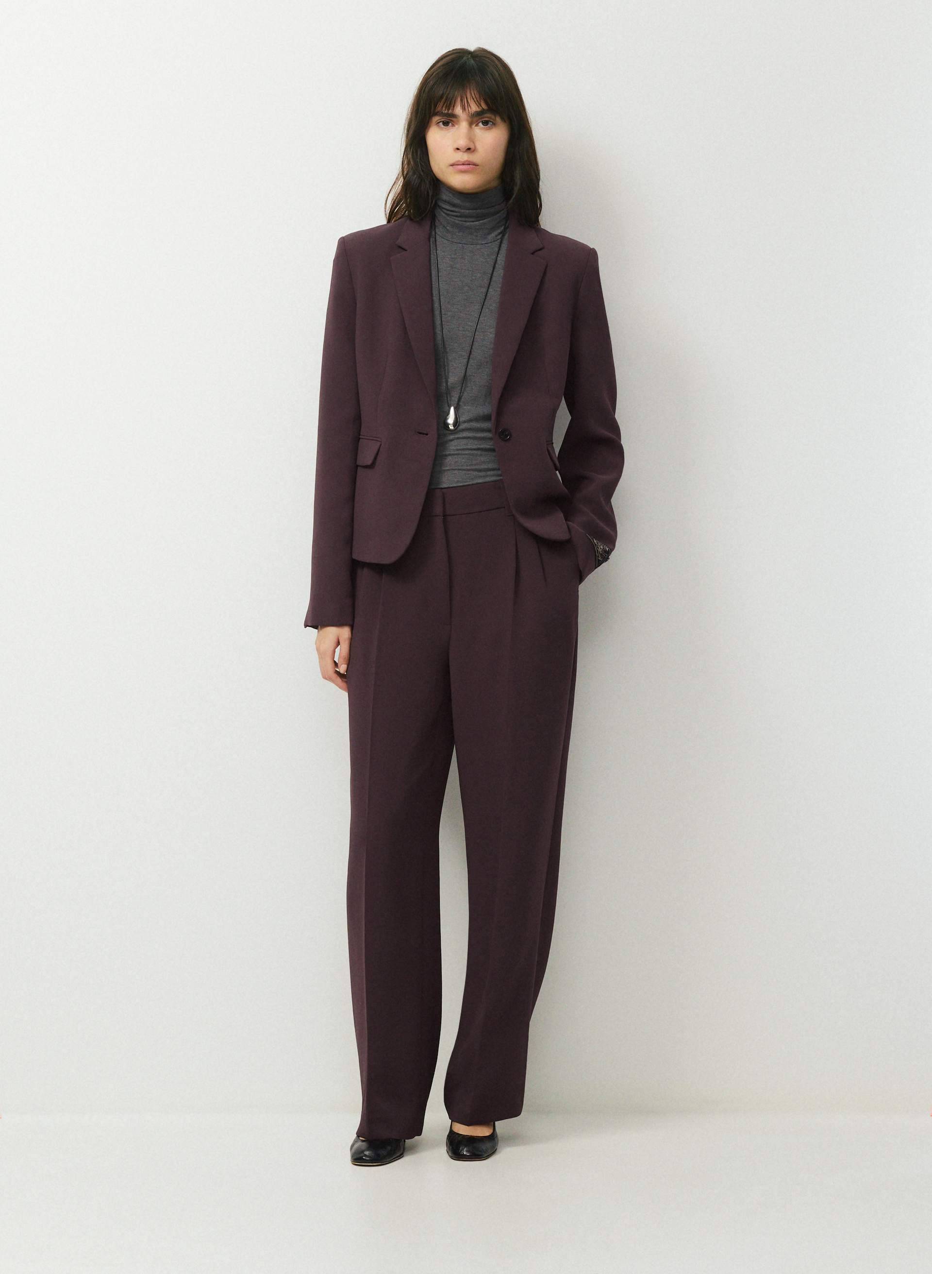 ETIQUETTE BLAZER - CREPETTE™ - Single-breasted slim-fit Japanese crepe blazer. 
