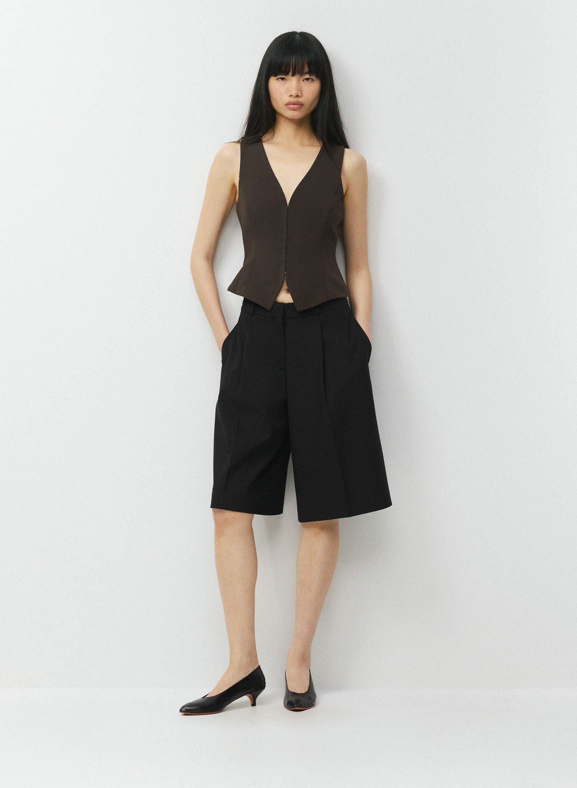 ATTIRE VEST - CREPETTE™ - Slim-fit Japanese crepe suit vest. 