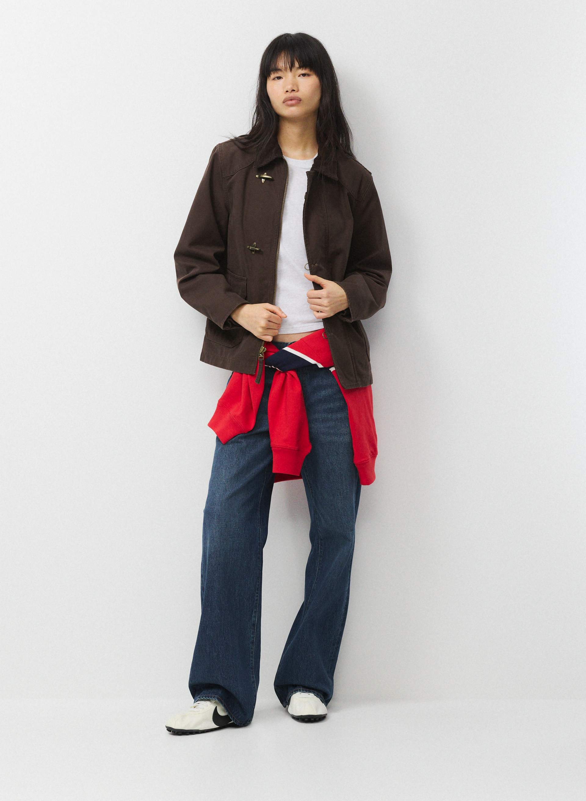 ジャケット・アウター echeveria Leather Switiching WorkJKT OVY Vermont Workwear Jacket | Aritzia US