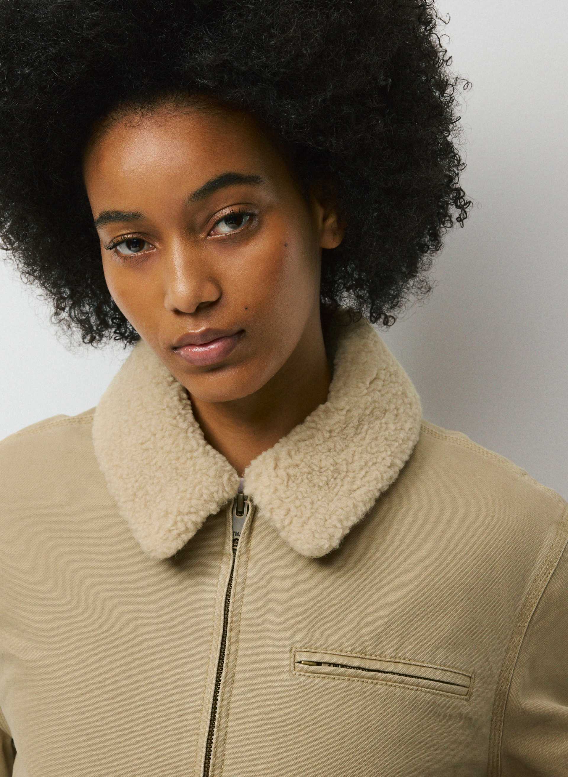 Vaquera VAQ06J001 KHAKI ファージャケット Barkley Workwear Jacket | Aritzia US