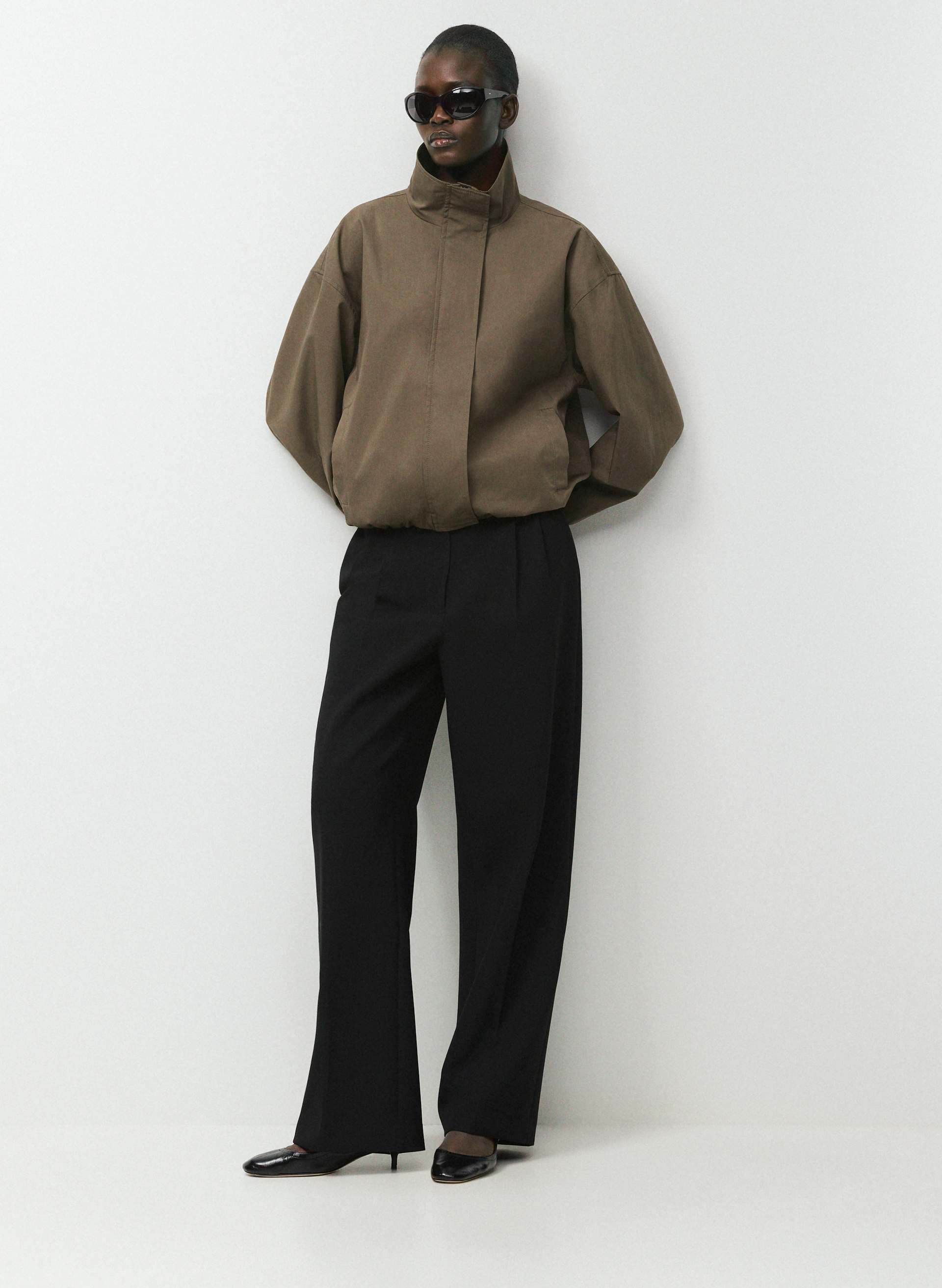 VESTE GENEVA - CROISÉ CITY - Veste décontractée de style blouson en tissu croisé italien de coton hydrofuge. 