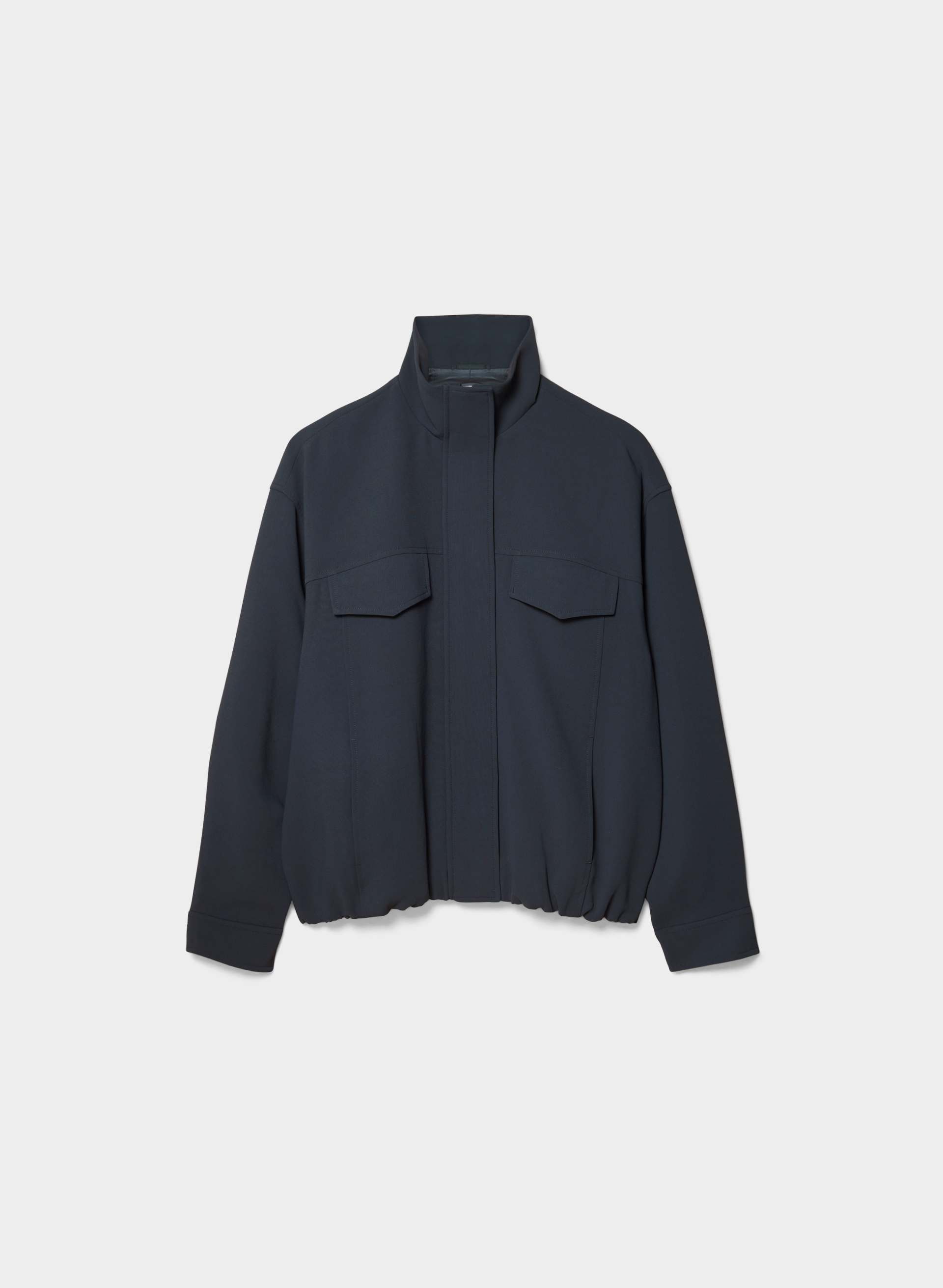 OCULUS JACKET - CREPETTE™ - Relaxed Japanese crepe bomber jacket. 