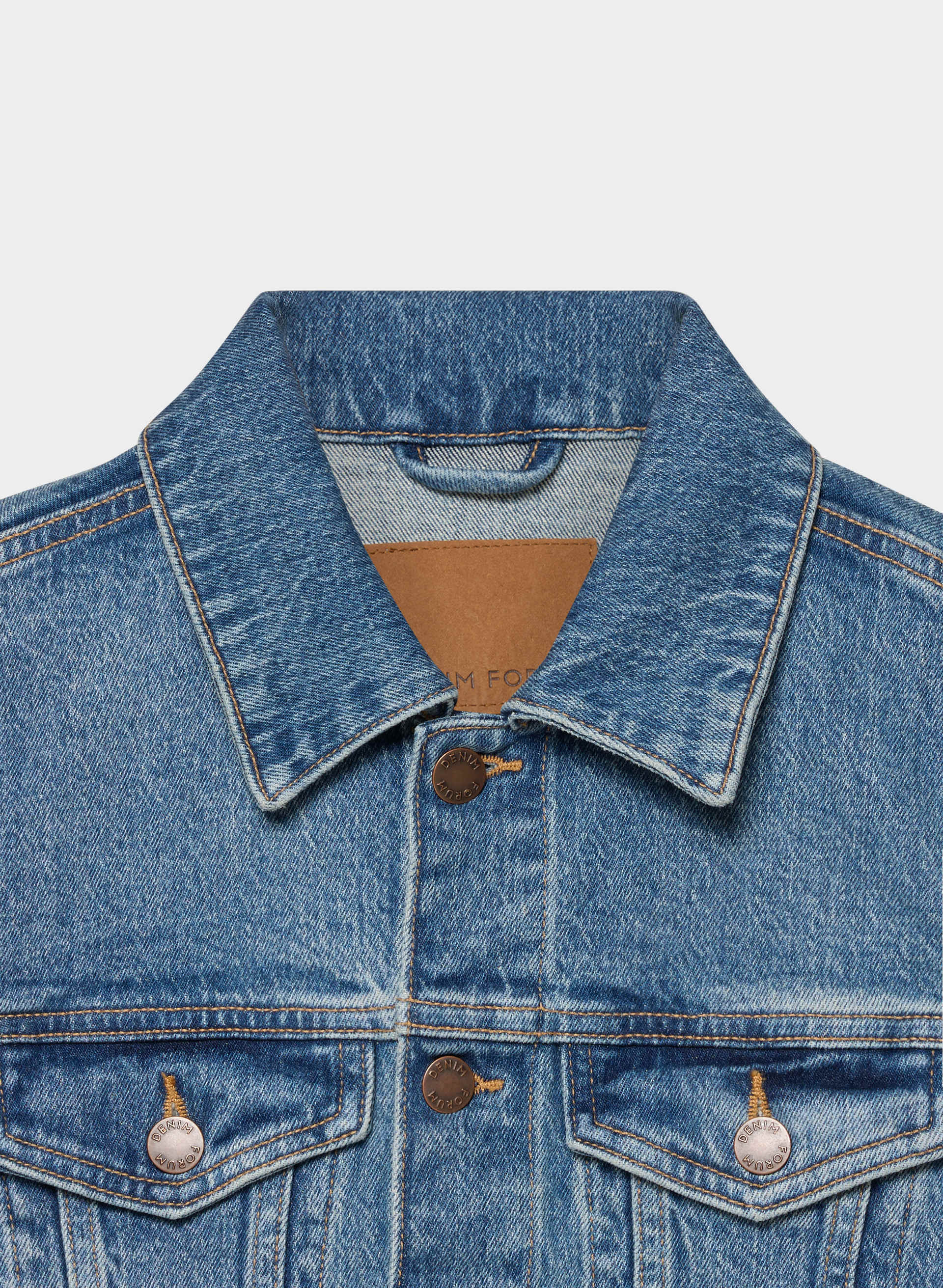 TONI SHRUNKEN DENIM JACKET | Aritzia