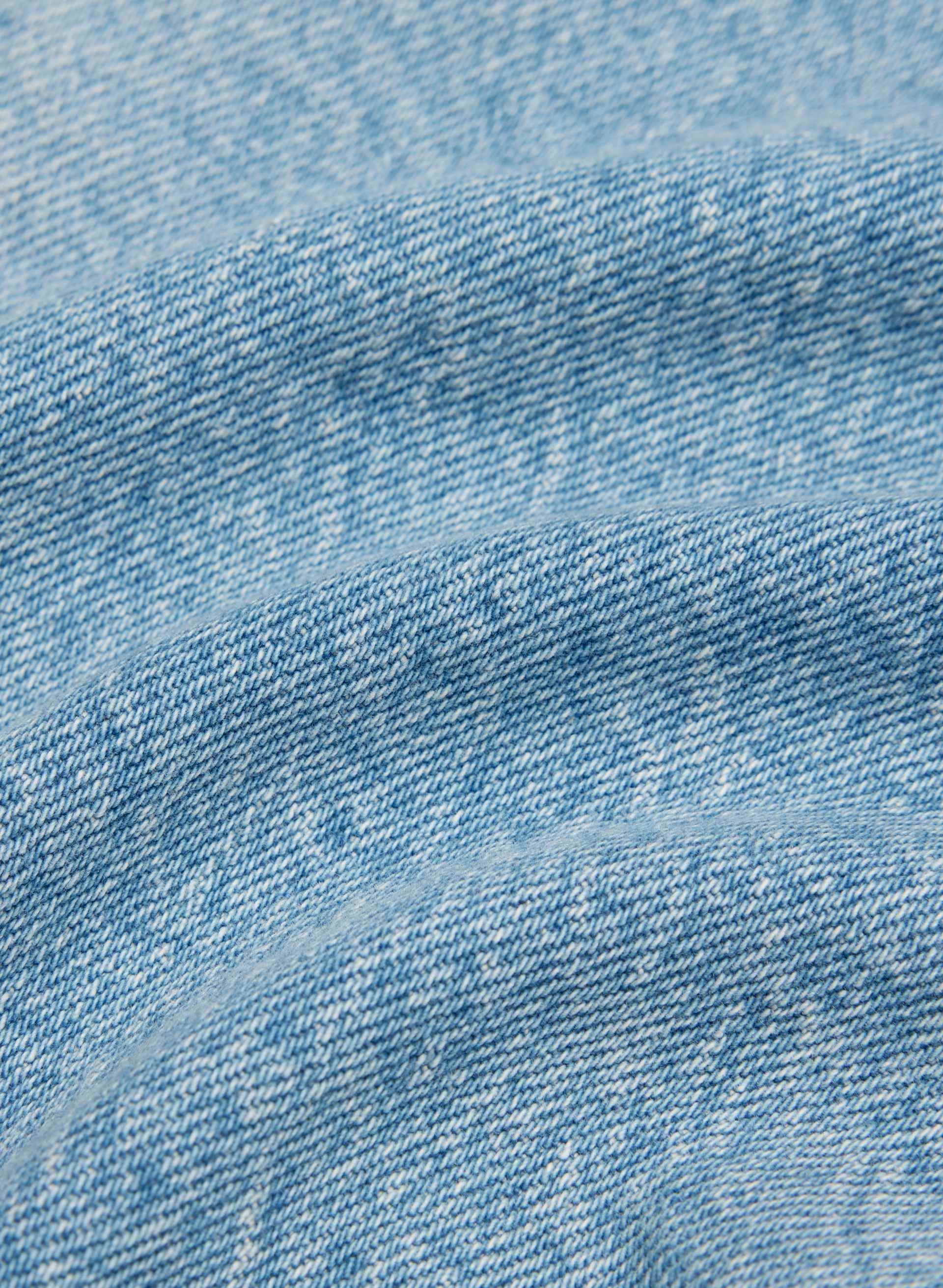 TONI SHRUNKEN DENIM JACKET | Aritzia