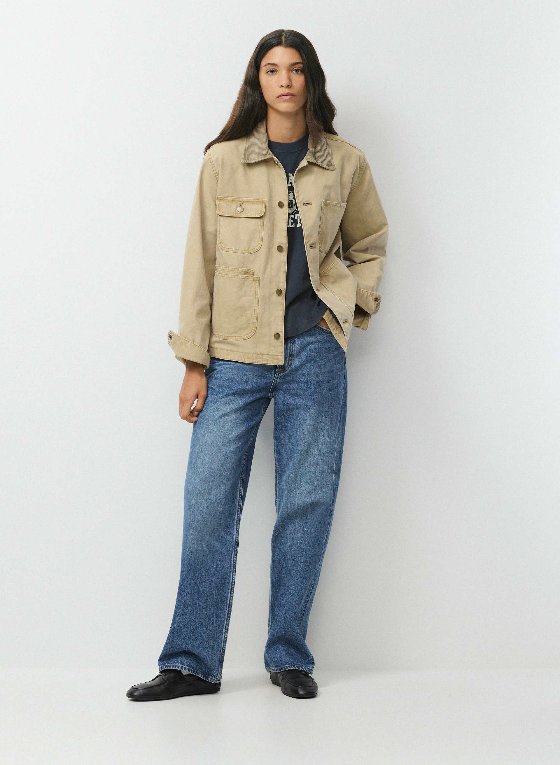 VESTE DE TRAVAIL NEIGHBOUR - Veste de corvée décontractée en toile de coton doublée. 