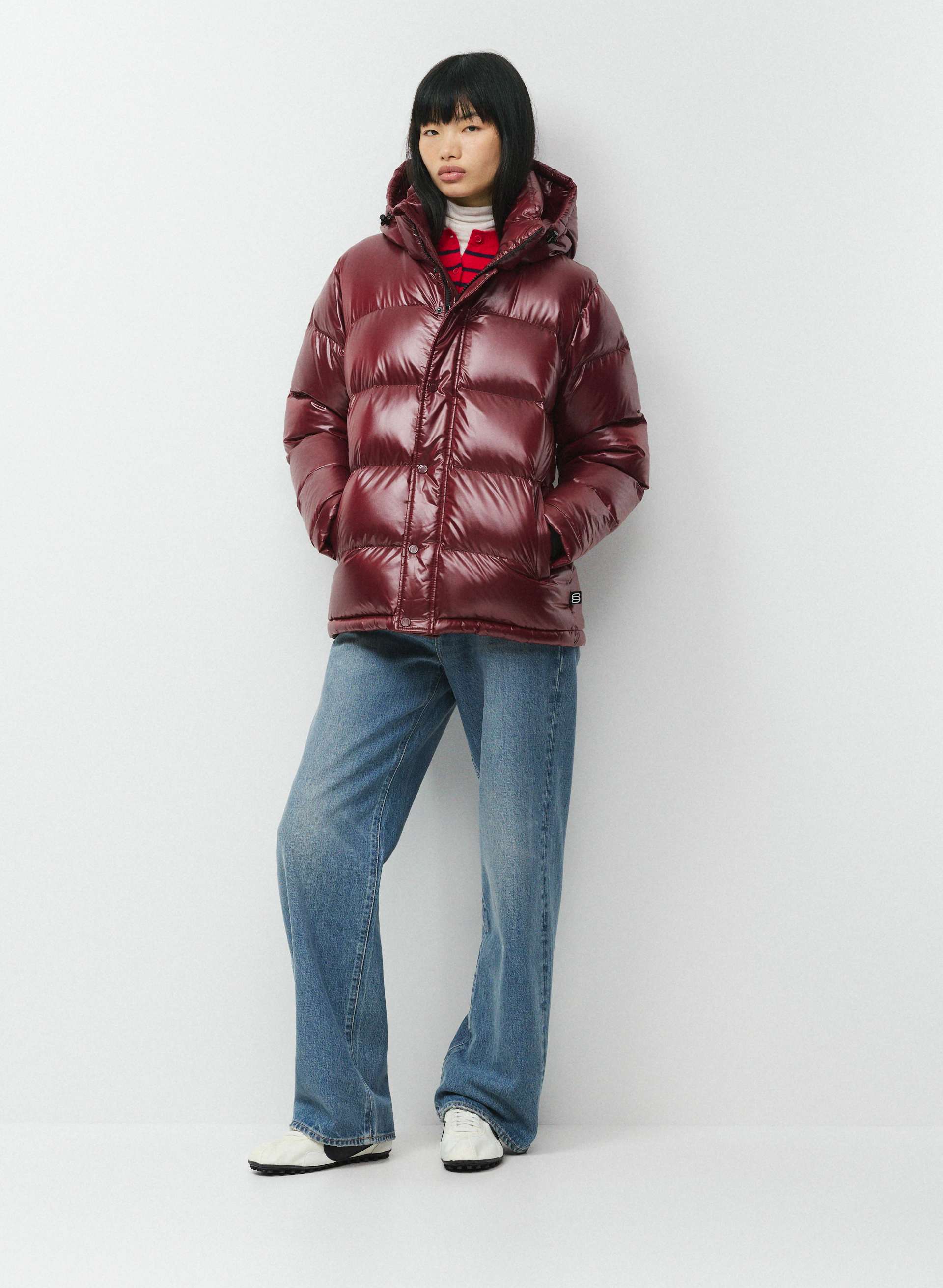 THE SUPER PUFF™ - HI-GLOSS - Hi-Gloss French taffeta 800+ fill-power premium down puffer jacket. 