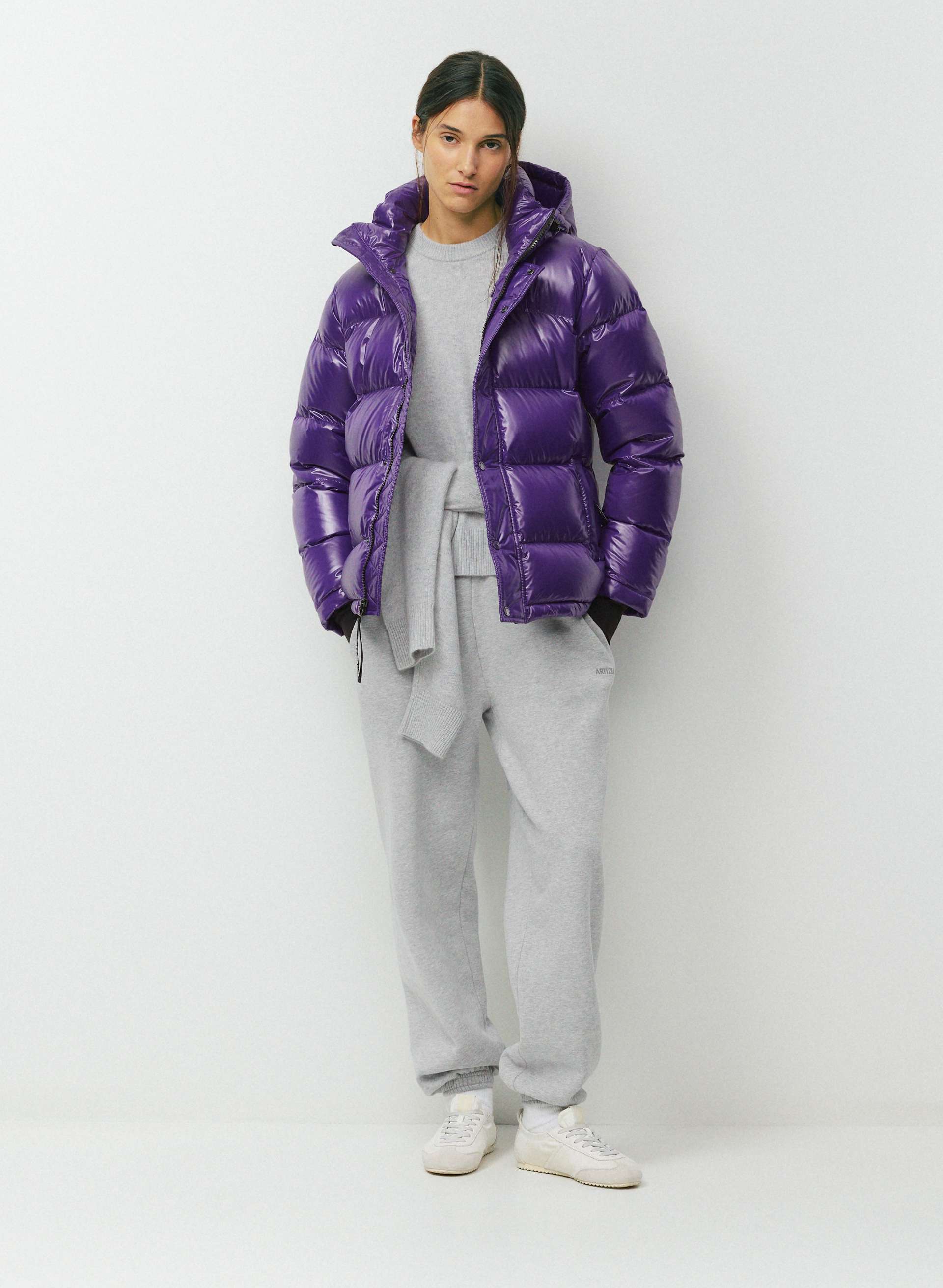 THE SUPER PUFF™ - HI-GLOSS - Hi-Gloss French taffeta 800+ fill-power premium down puffer jacket. 