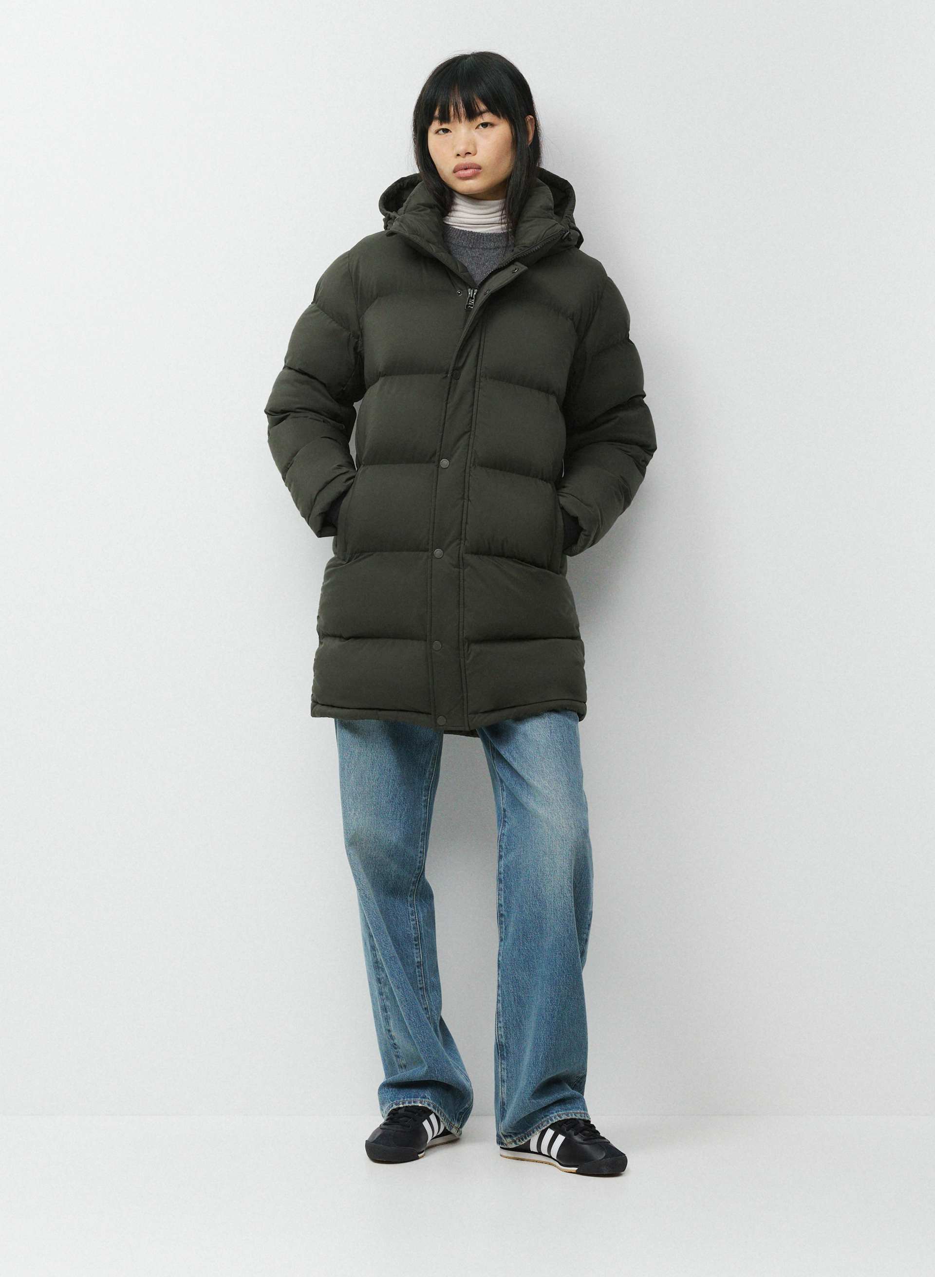 THE SUPER PUFF™ MID - CLIMATTE™ - Japanese ripstop mid-length 800+ fill-power premium down puffer jacket. 