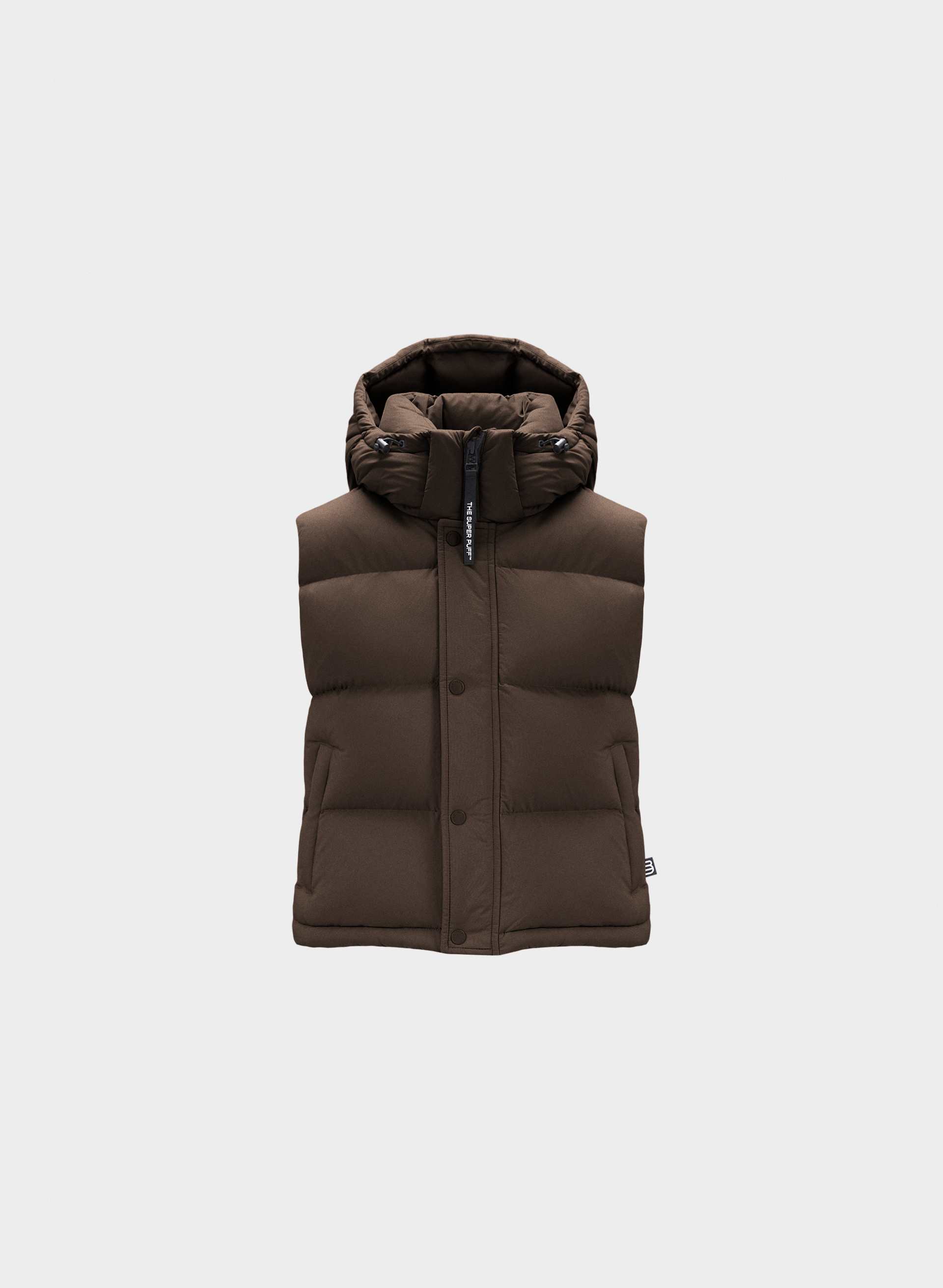 THE SUPER PUFF™ SHORTY VEST - CLIMATTE™ - cliMATTE™ Japanese ripstop above-hip 800+ fill-power premium down puffer vest. 