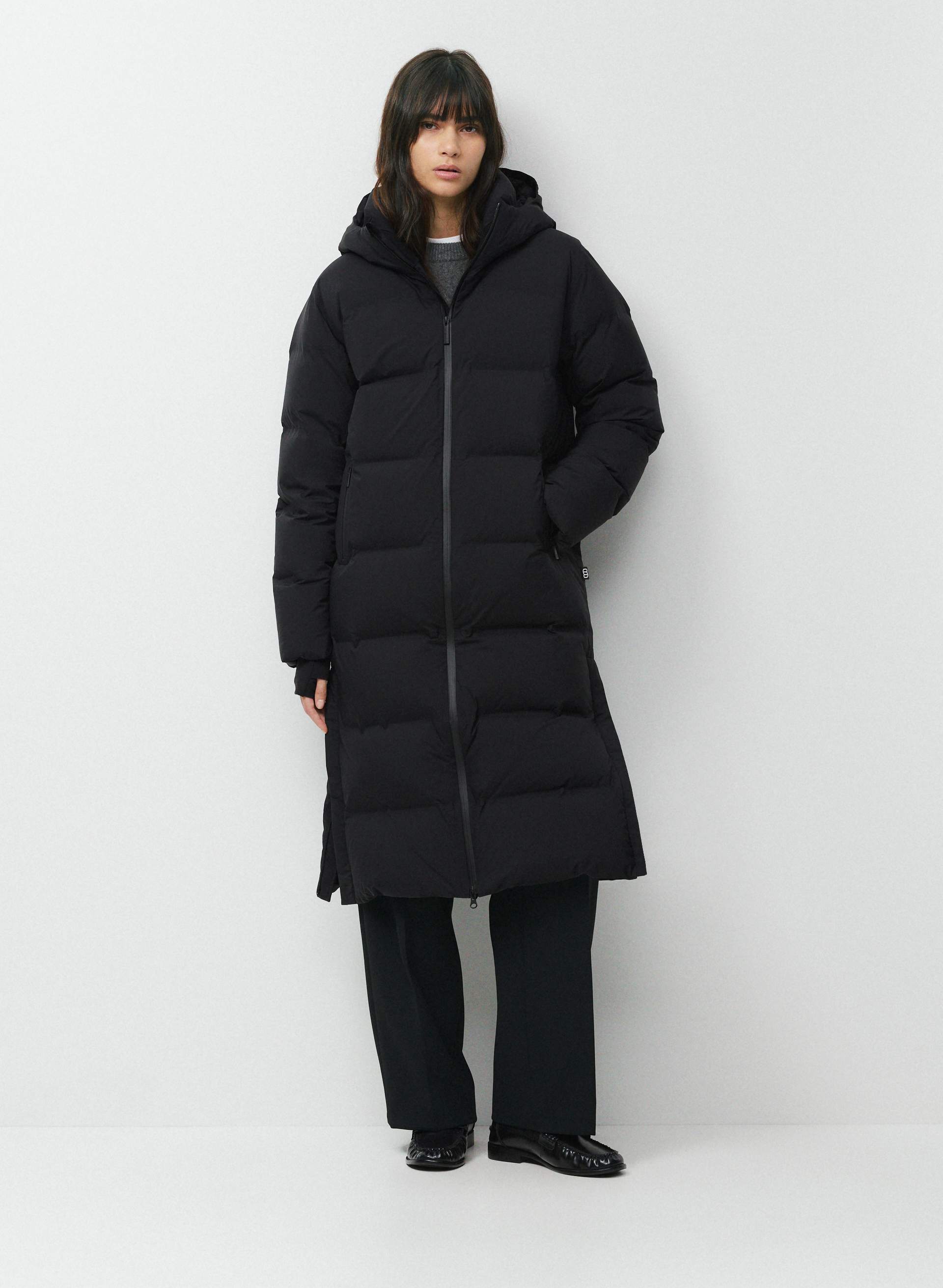 MANTEAU THE SUPER PUFF₂O™ LONG - RAINSTOP™ - Manteau bouffant long en tissu japonais Rainstop™ imperméable et indéchirable, garni de duvet haut de gamme au facteur de gonflement de 800 et plus. 