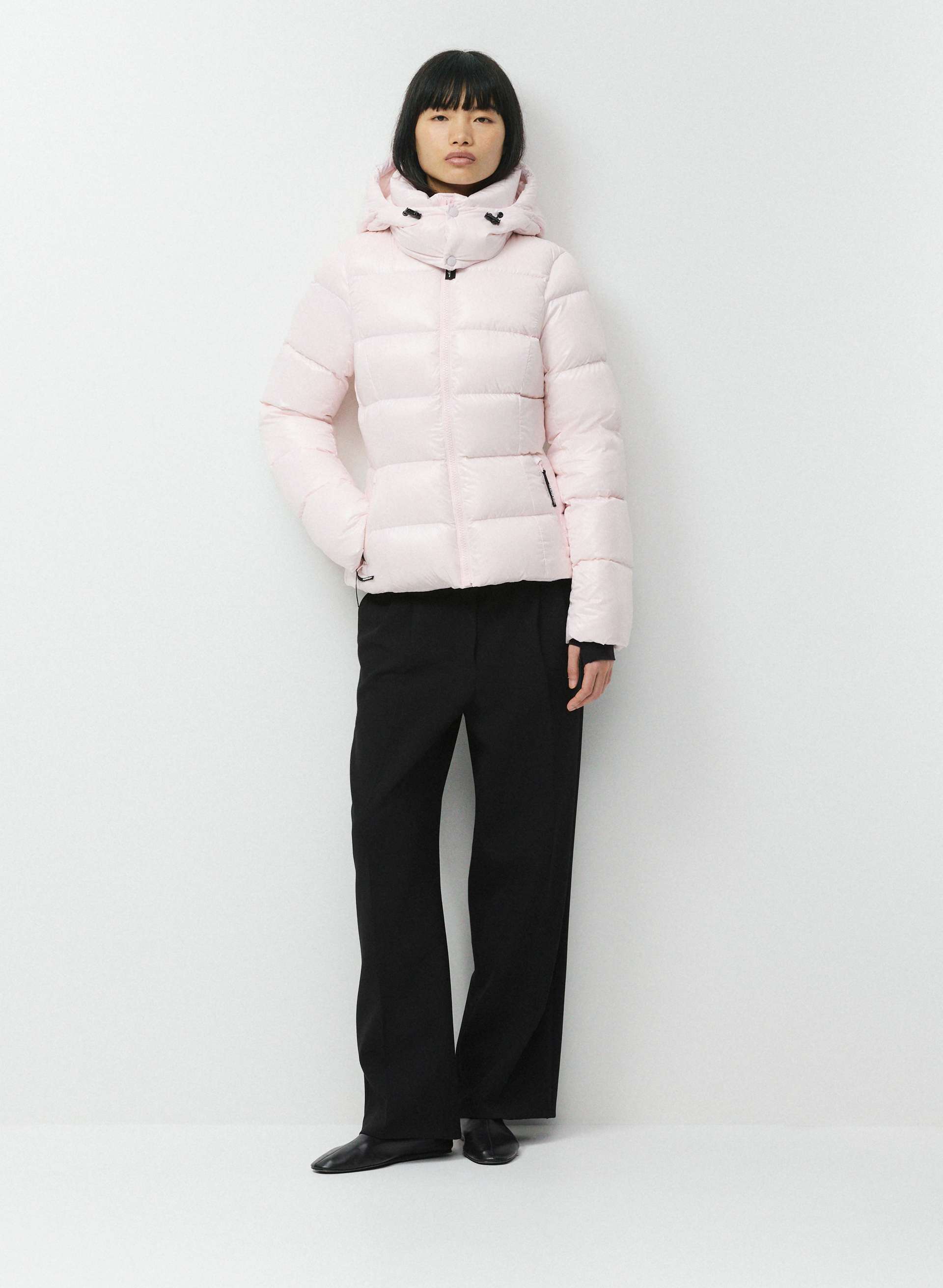 THE SUPERSNUG PUFF™ - HI-GLOSS - French Hi-Gloss slim-fit 800+ fill-power premium down puffer jacket. 