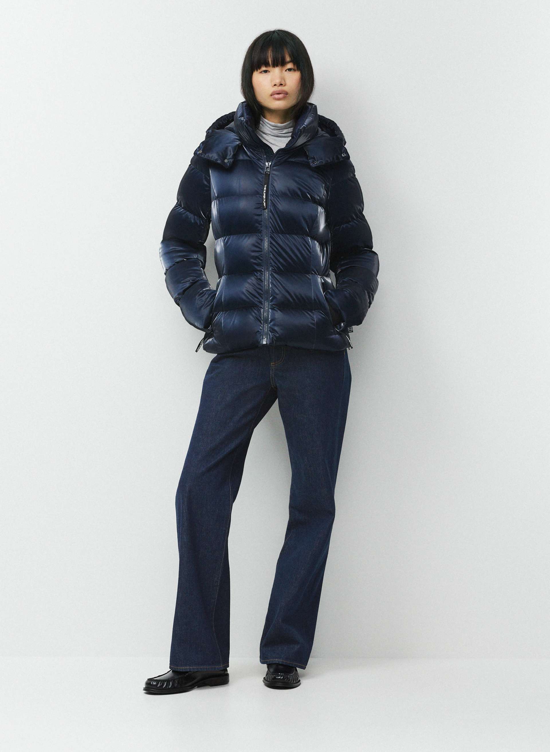 THE SUPERSNUG PUFF™ - LIQUID SHINE - Liquid Shine slim-fit 800+ fill-power premium down puffer jacket. 