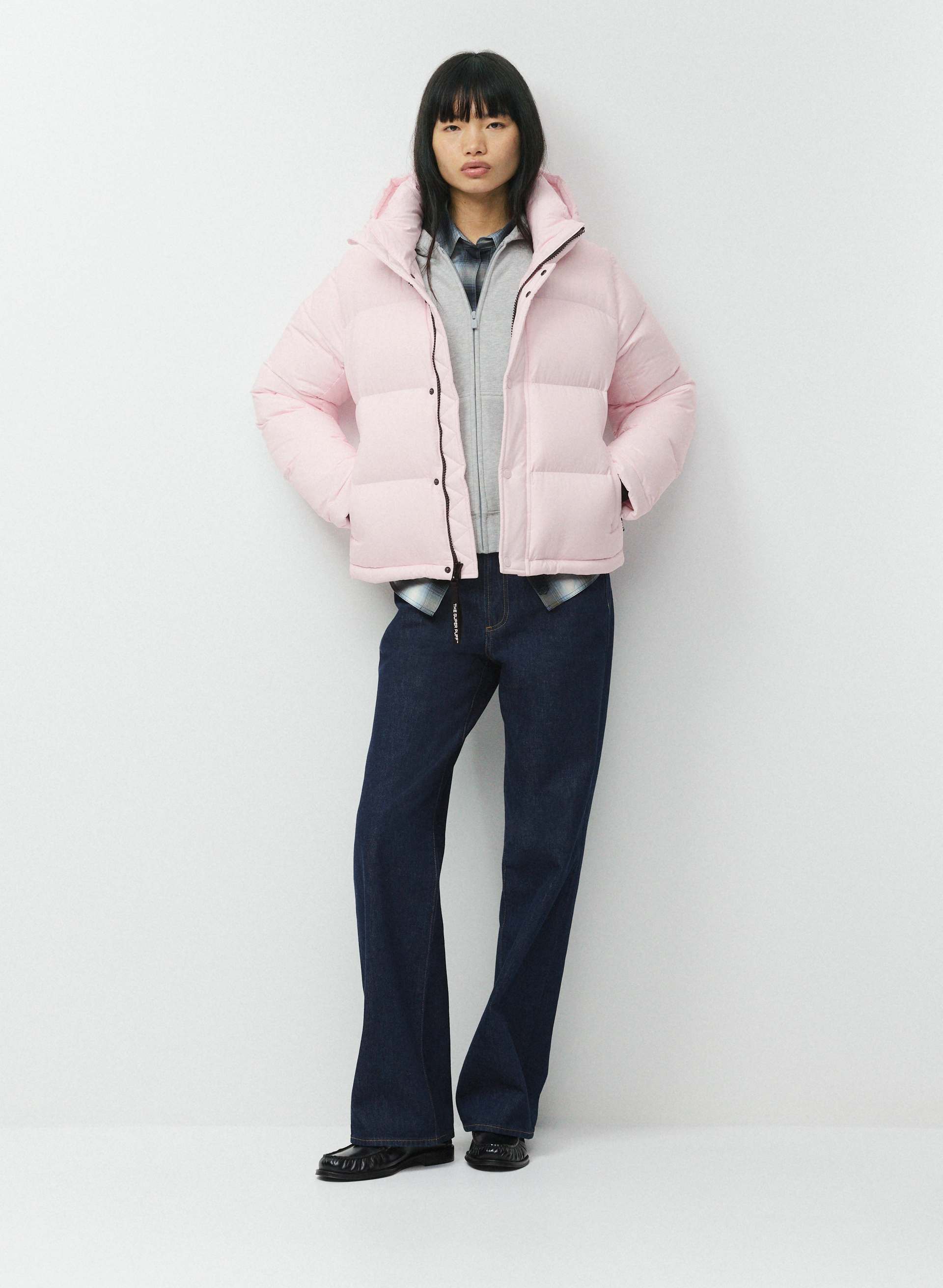 THE SUPER PUFF™ SHORTY - CLIMATTE™ - cliMATTE™ Japanese ripstop cropped 800+ fill-power premium down puffer jacket. 