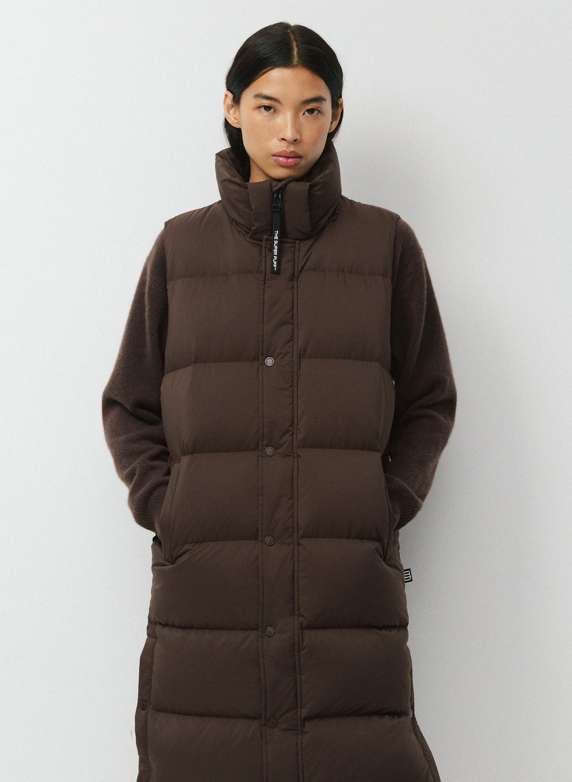THE SUPER PUFF™ LONG VEST | Aritzia
