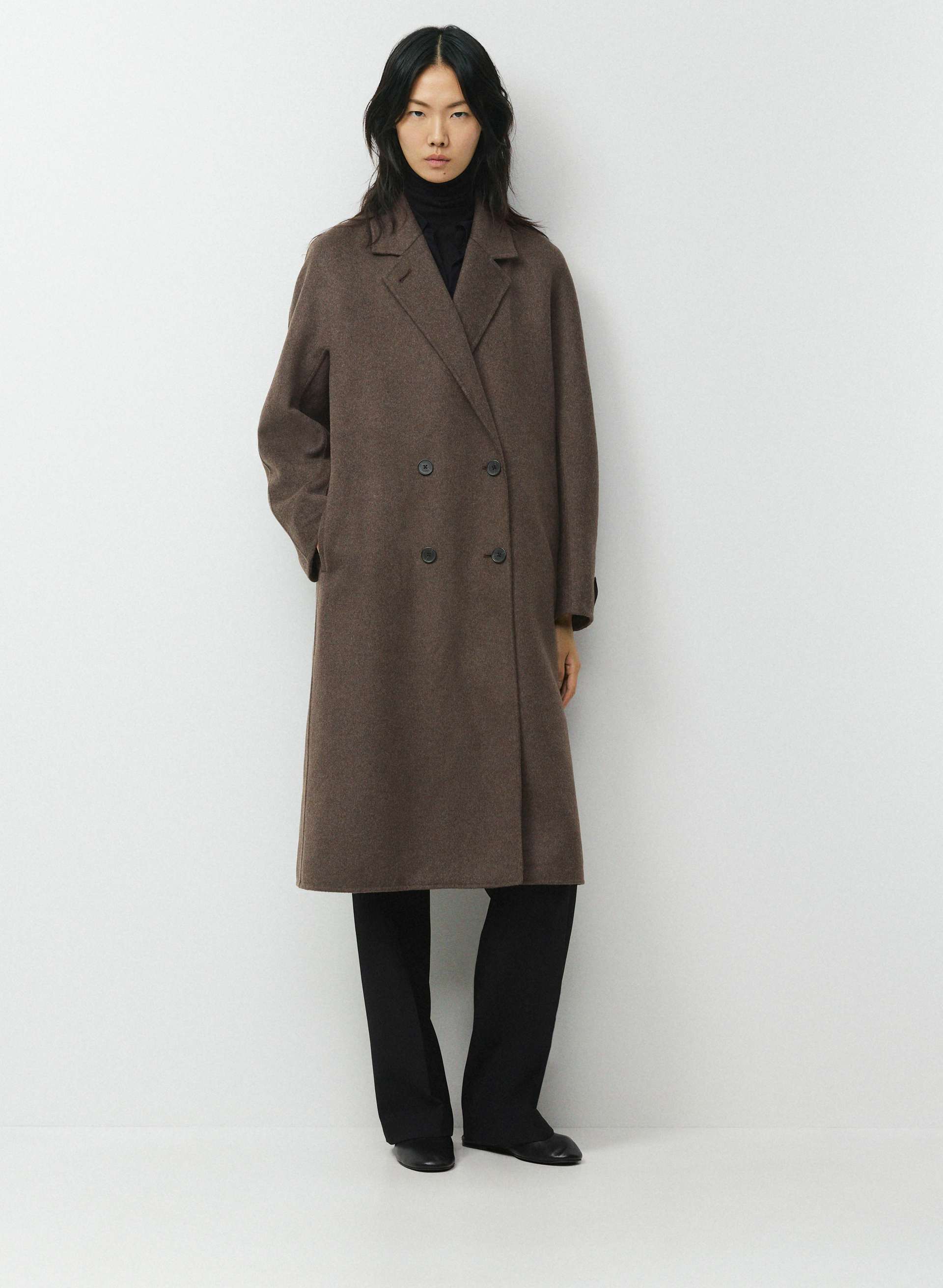 THE SLOUCH™ DOUBLE-FACED COAT - LUXE (RE)WOOL - Hand-finished coat made with Italian wool. 