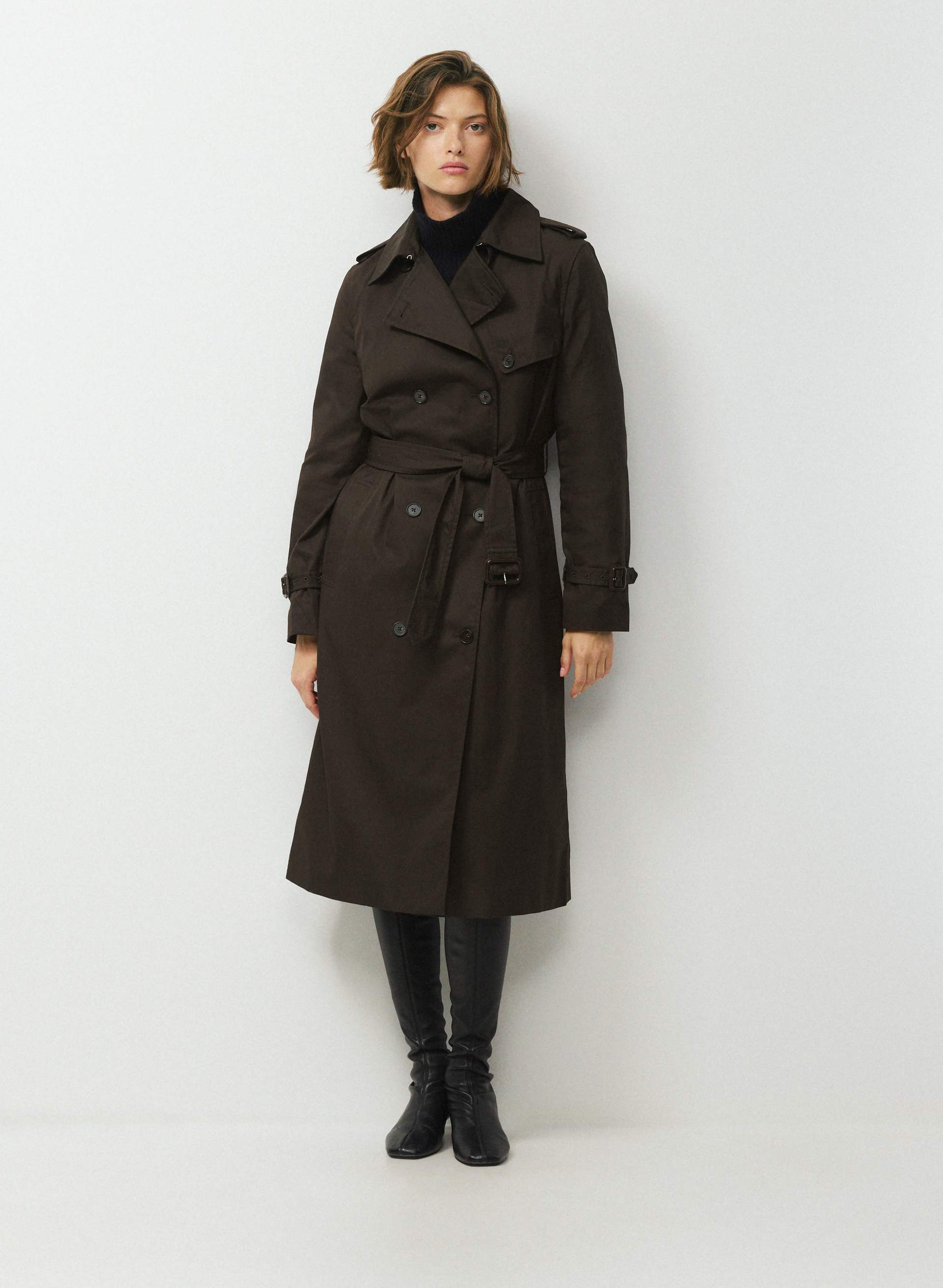 THE FINCH TRENCH COAT - CITY TWILL - Water-repellent cotton twill trench coat. 