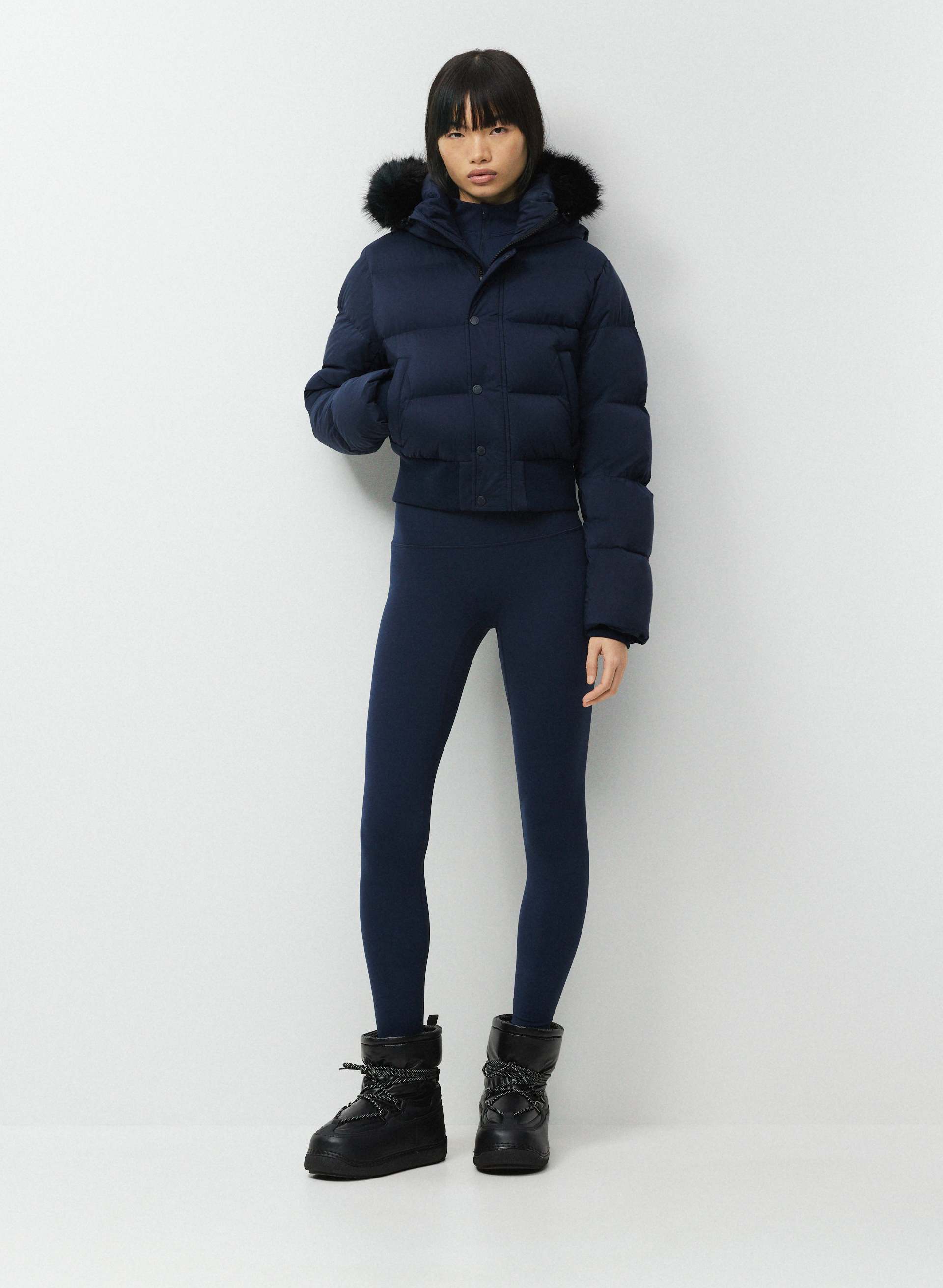 THE SUPER CHALET PUFF™ - CLIMATTE™ - cliMATTE™ Japanese ripstop 800+ fill-power premium down puffer jacket with removable Real Faux Fur trim. 