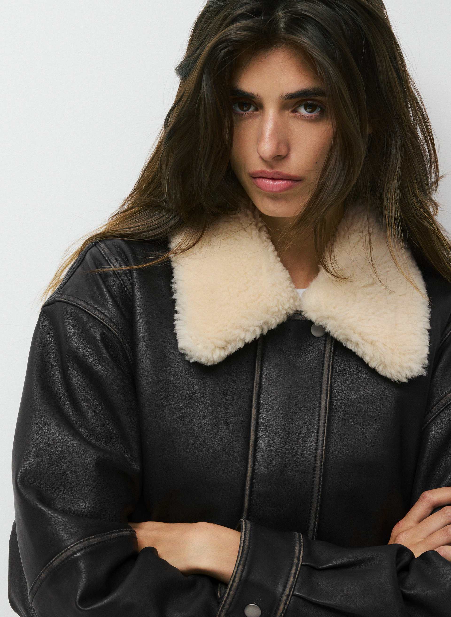Elliott Aviator Jacket - Leather | Aritzia US
