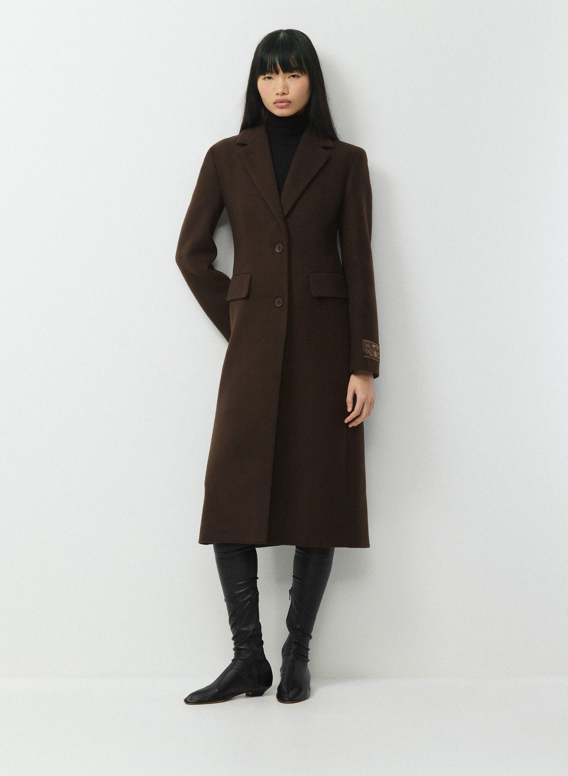 MANTEAU EVENING - CACHEMIRE-LAINE LUXE - Manteau non croisé en laine vierge et cachemire d’Italie. 