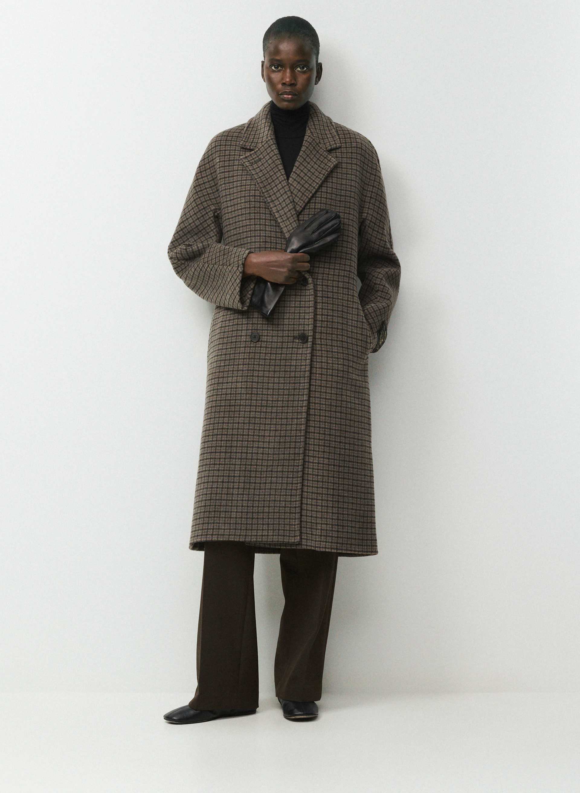 MANTEAU THE SLOUCH™ - CACHEMIRE-LAINE DOUX - Manteau croisé en cachemire-laine doux d’Italie. 