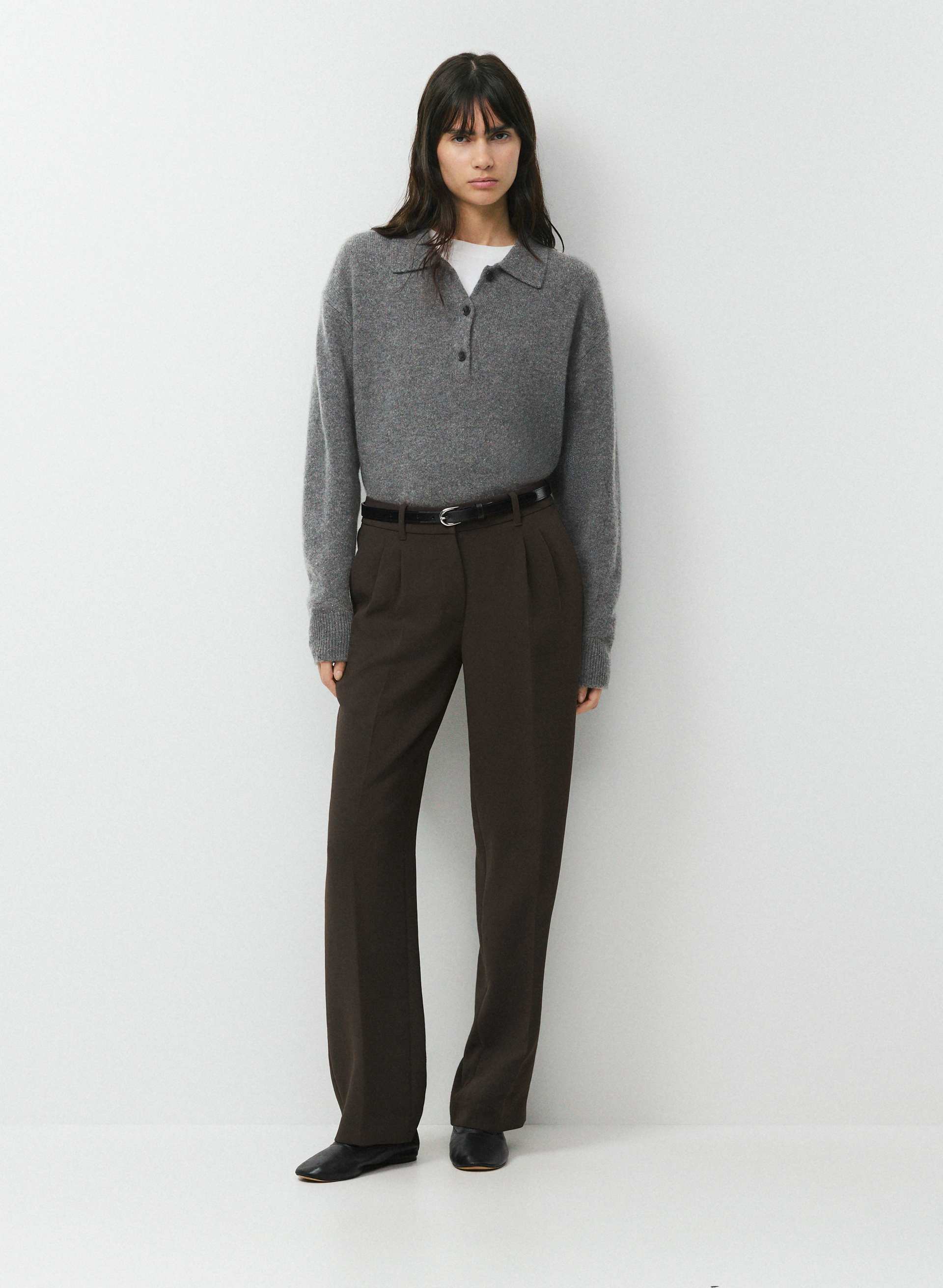 THE EFFORTLESS PANT™ LO-RISE - CREPETTE™ - Japanese crepe low-rise, wide-leg trousers. 