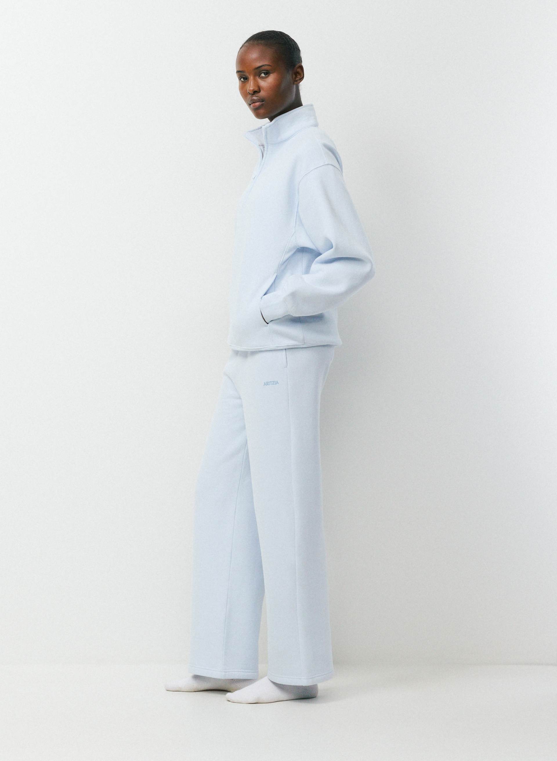 COZY SWEATFLEECE BOYFRIEND WIDE SWEATPANT - Perfected wide-leg fleece sweatpants. 