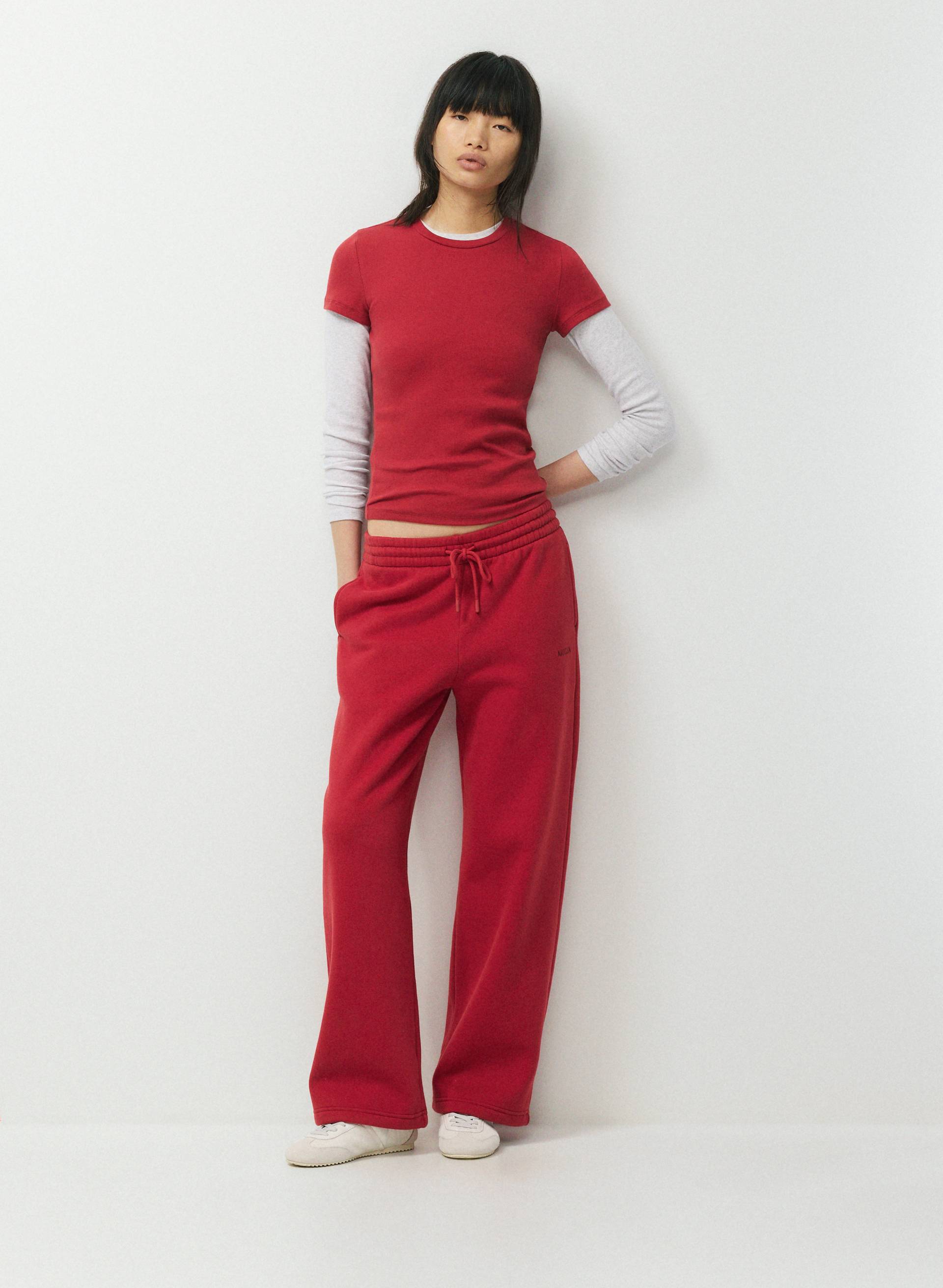 COZY SWEATFLEECE BOYFRIEND WIDE SWEATPANT - Perfected wide-leg fleece sweatpants. 