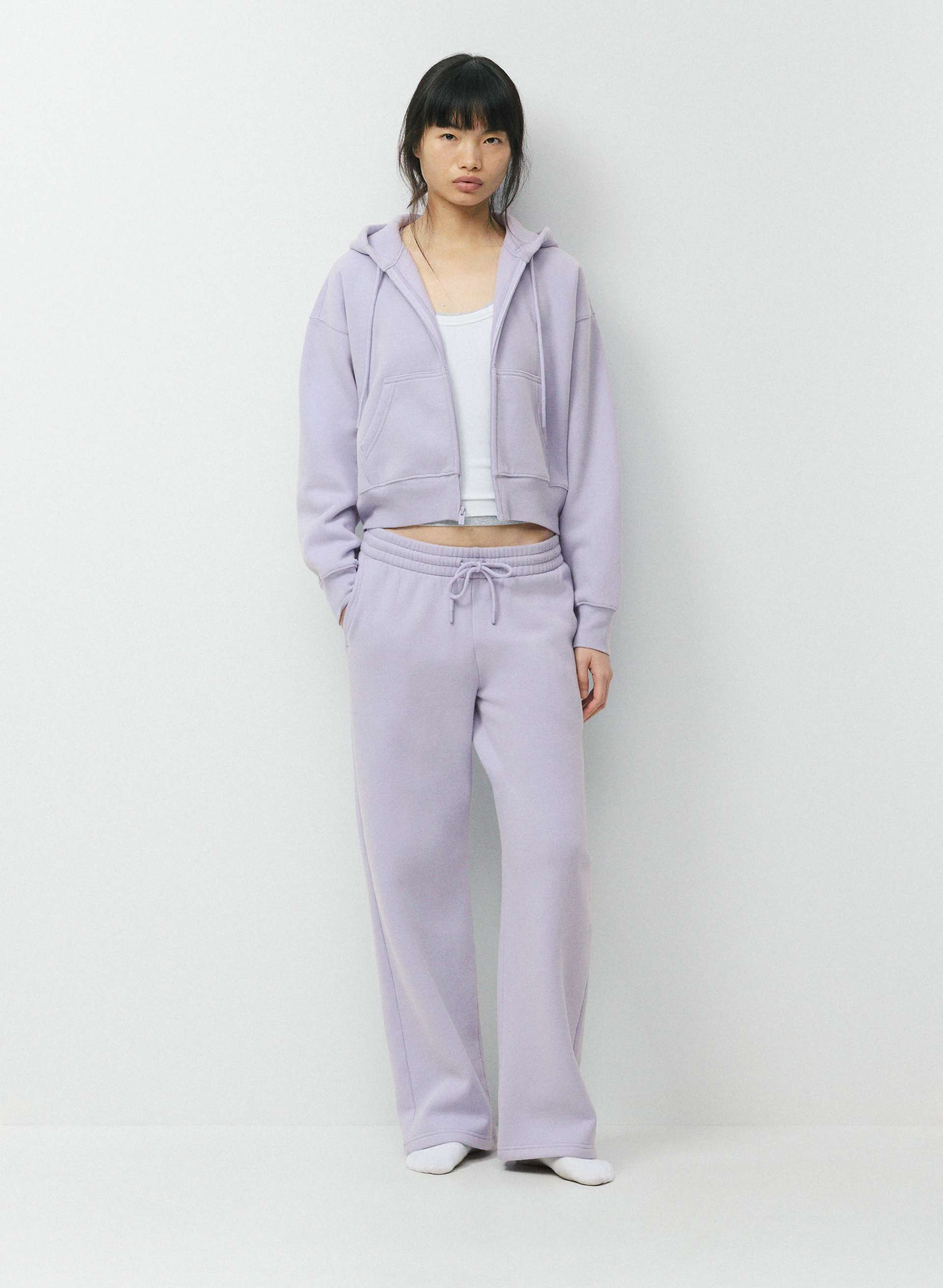 PANTALON BOYFRIEND LARGE - MOLLETON DOUILLET - Pantalon molletonné à jambe large perfectionné. 