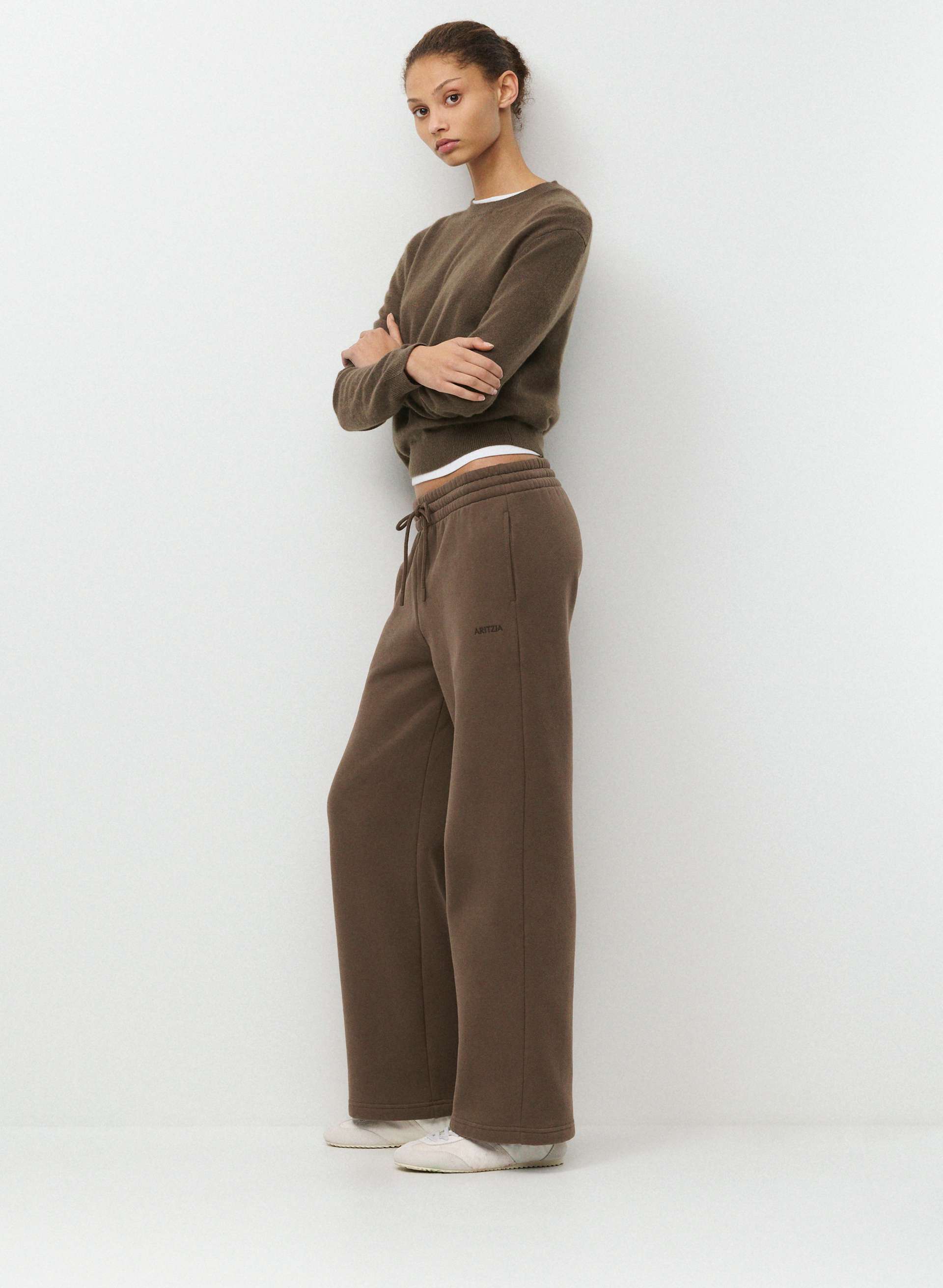 COZY SWEATFLEECE BOYFRIEND WIDE SWEATPANT | Aritzia