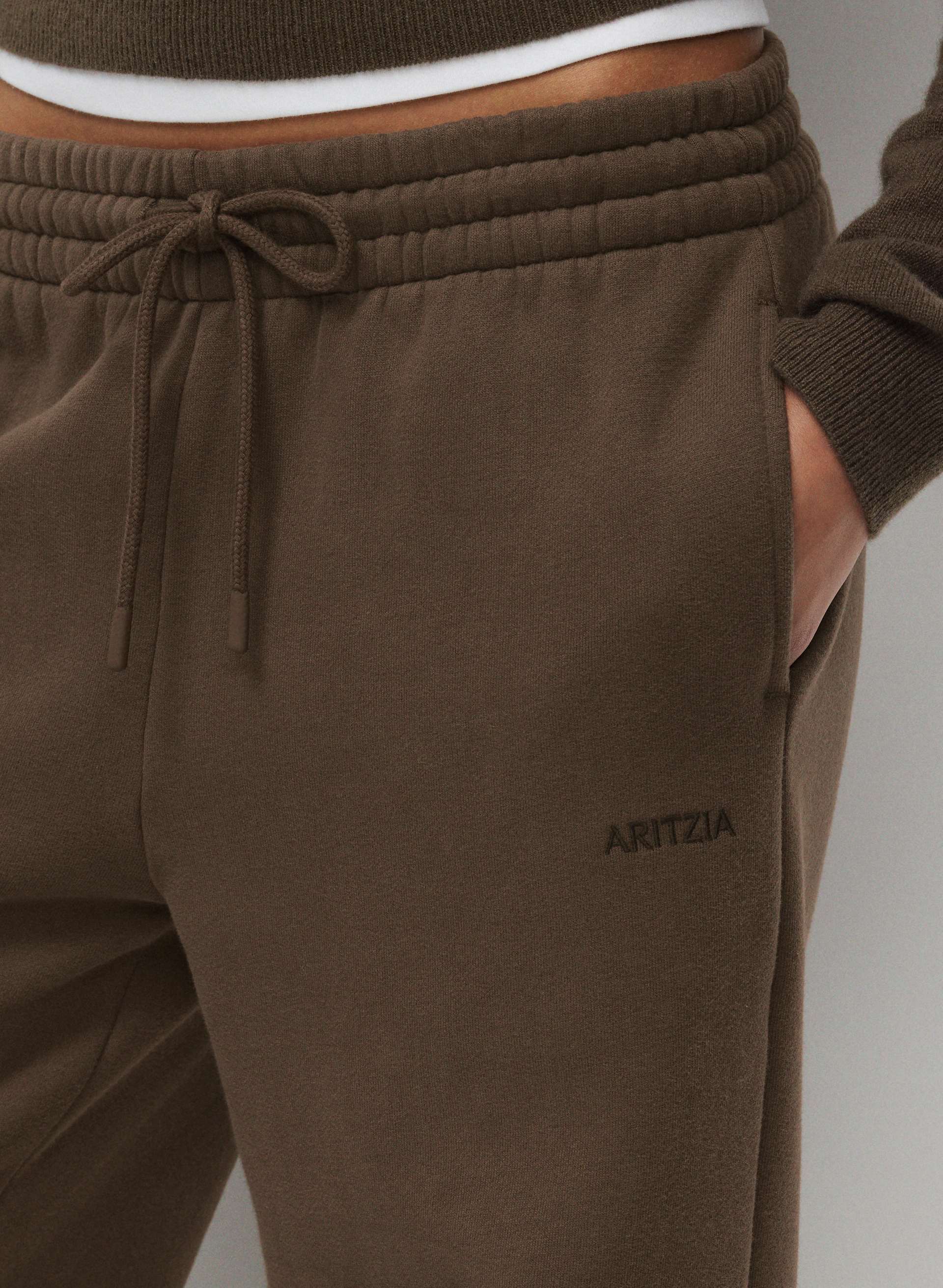 COZY SWEATFLEECE BOYFRIEND WIDE SWEATPANT | Aritzia