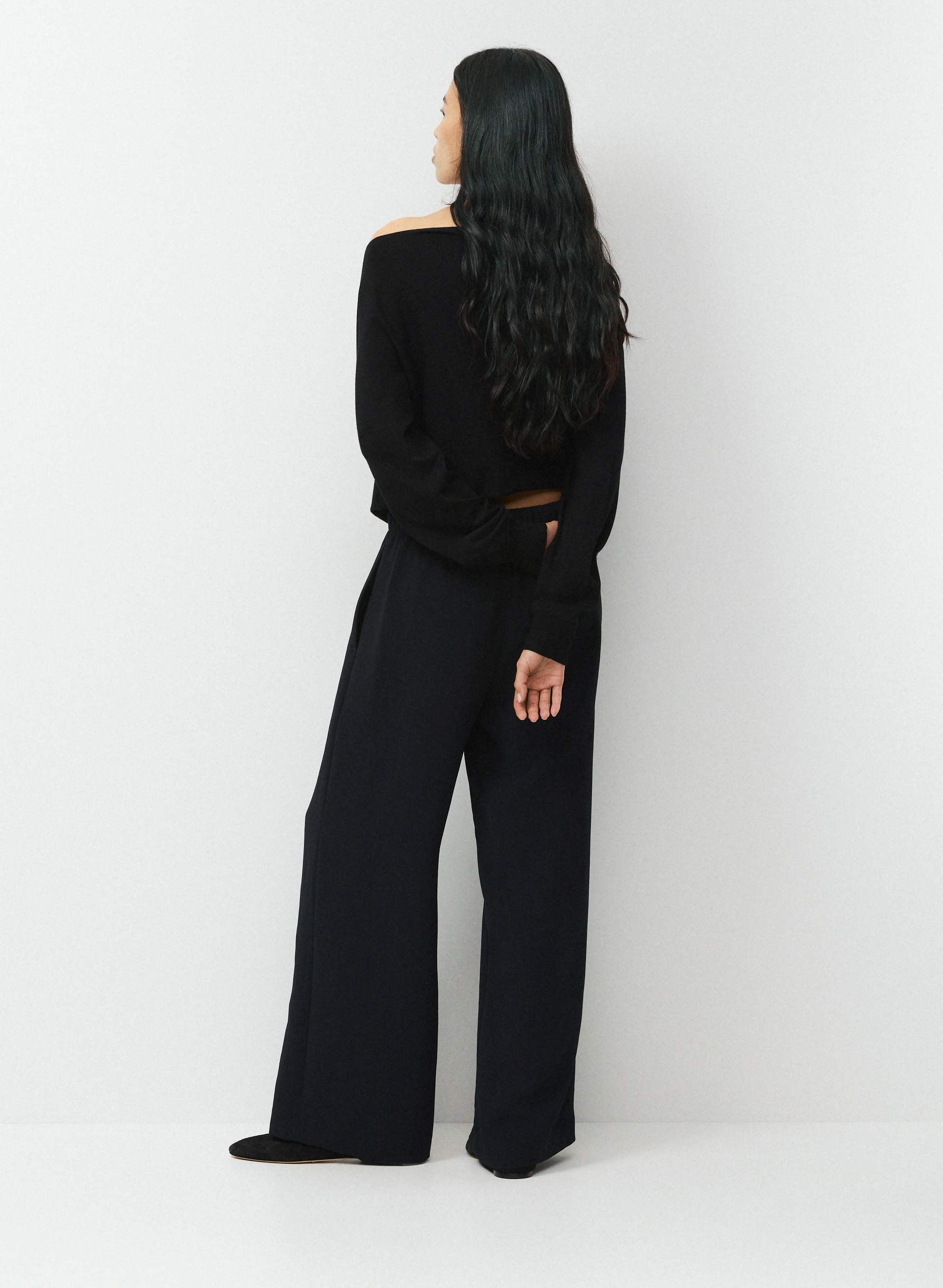 aritzia black dress pants for Women | Pants, Trousers & Joggers Color:Cornflower Blue Evelyn Black-Pink Bow Bodycon kind Japanese crepe fabric MB8010