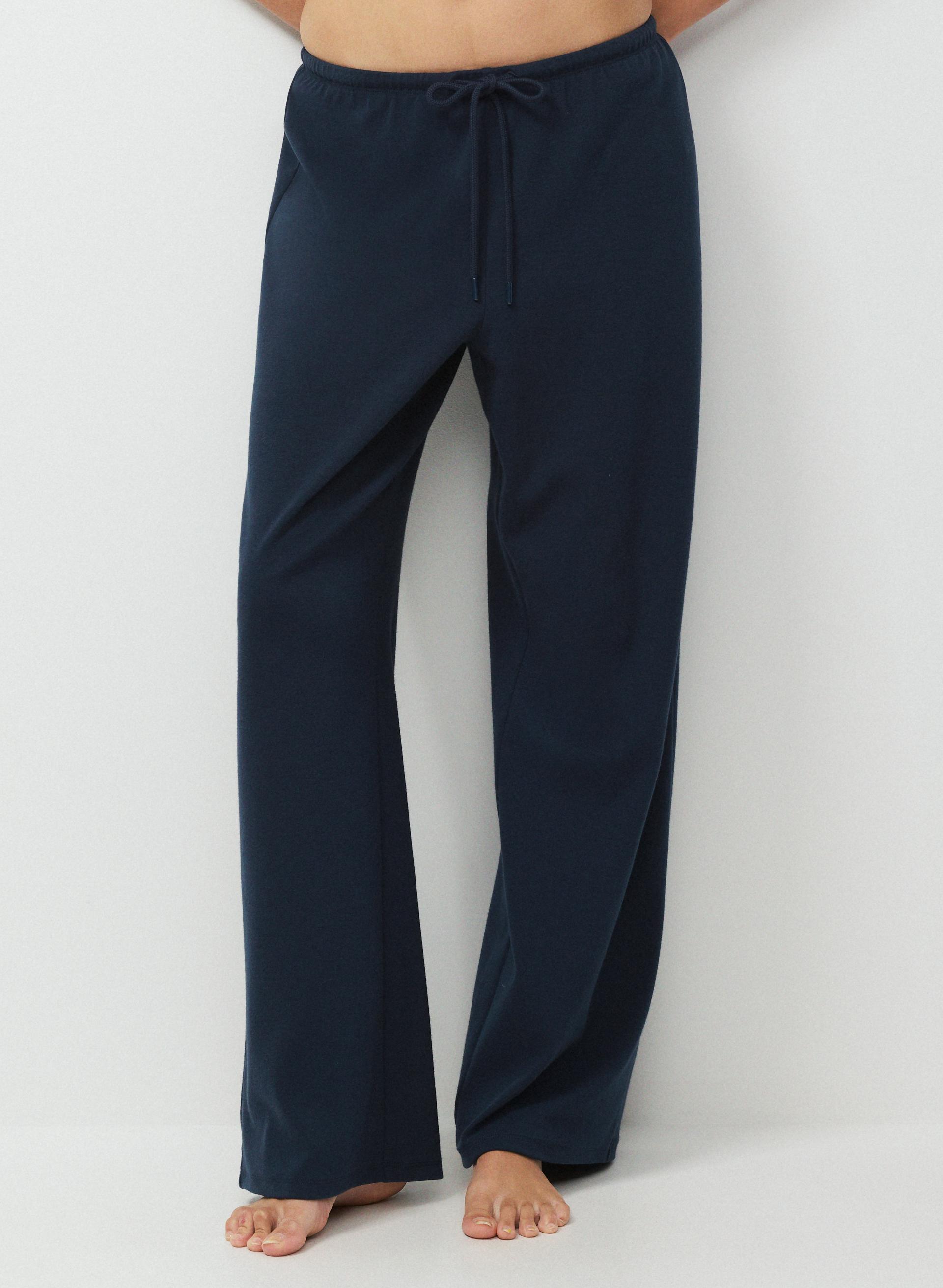 PANTALON GILMORE - BESTHUG™ - Pantalon finement côtelé à taille élastiquée et à jambe large. 