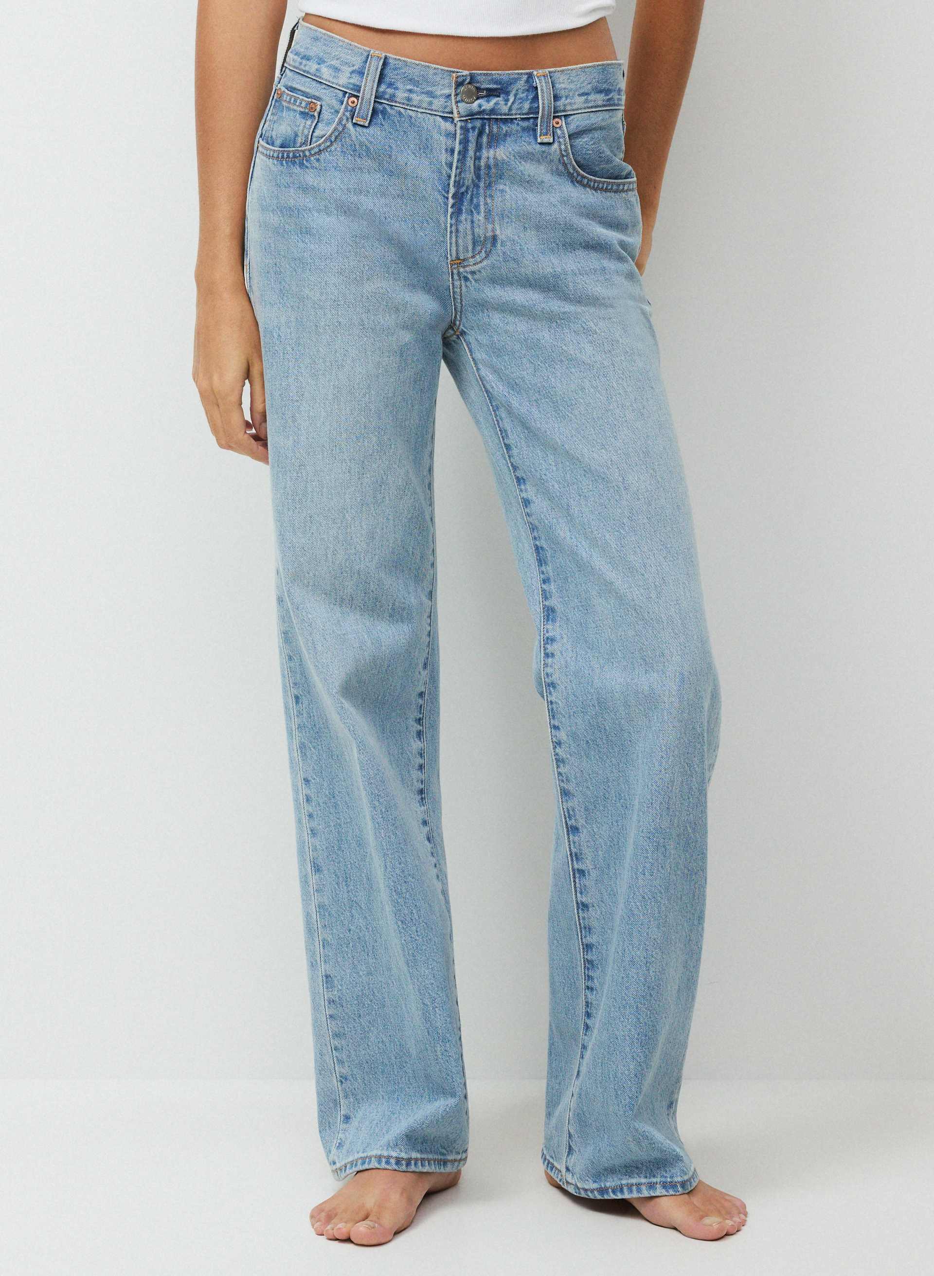 THE FARRAH LO-RISE WIDE JEAN | Aritzia