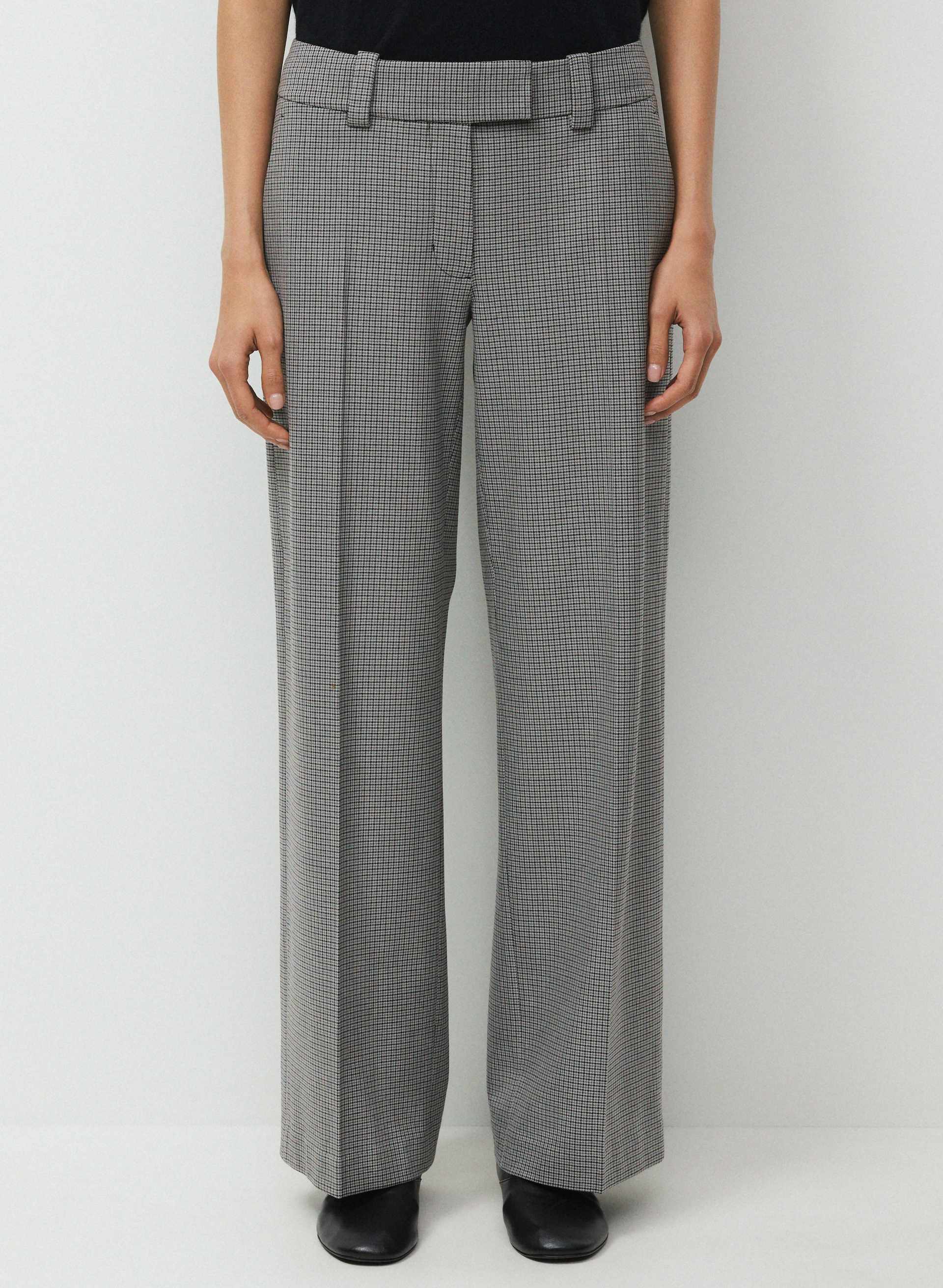 PANTALON SÉVILLE - Pantalon à taille basse et jambe large de coupe classique. 