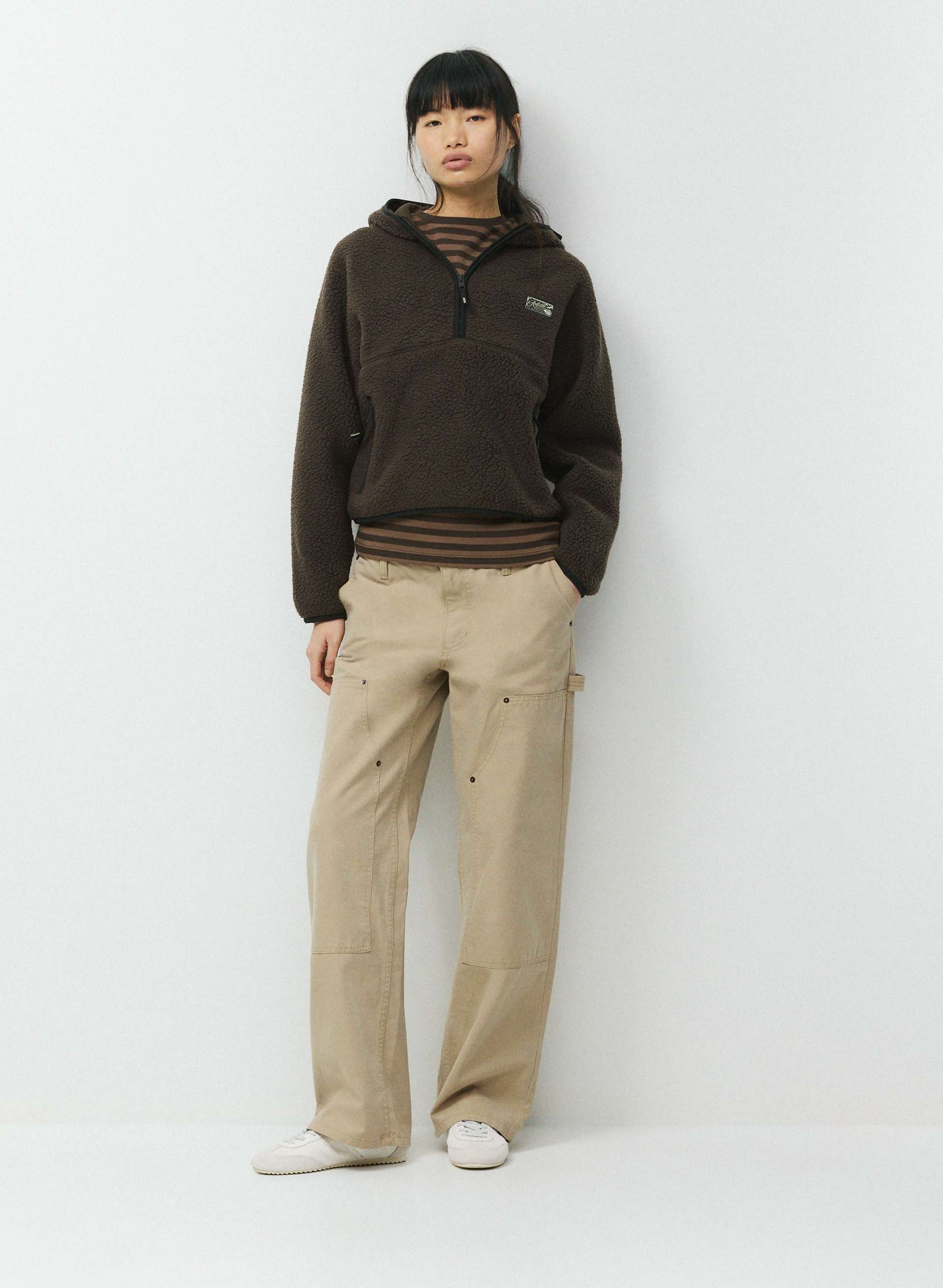 YORK PANT - Relaxed low-rise cotton canvas knee-patch utility pants. 