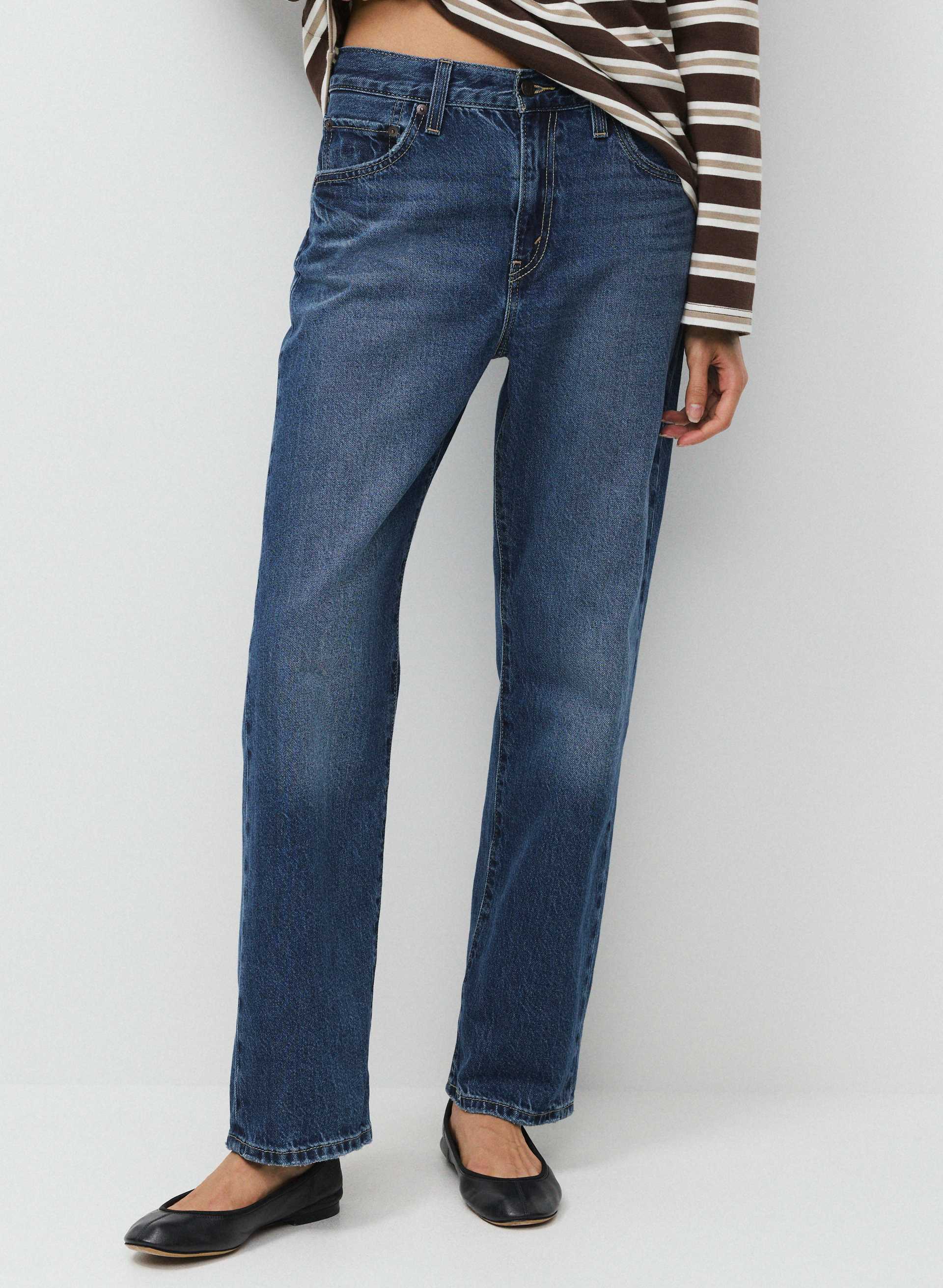 LEVI'S JEAN DE PAPA EASY - Jean de papa non extensible à taille haute et à jambe droite tout coton. 