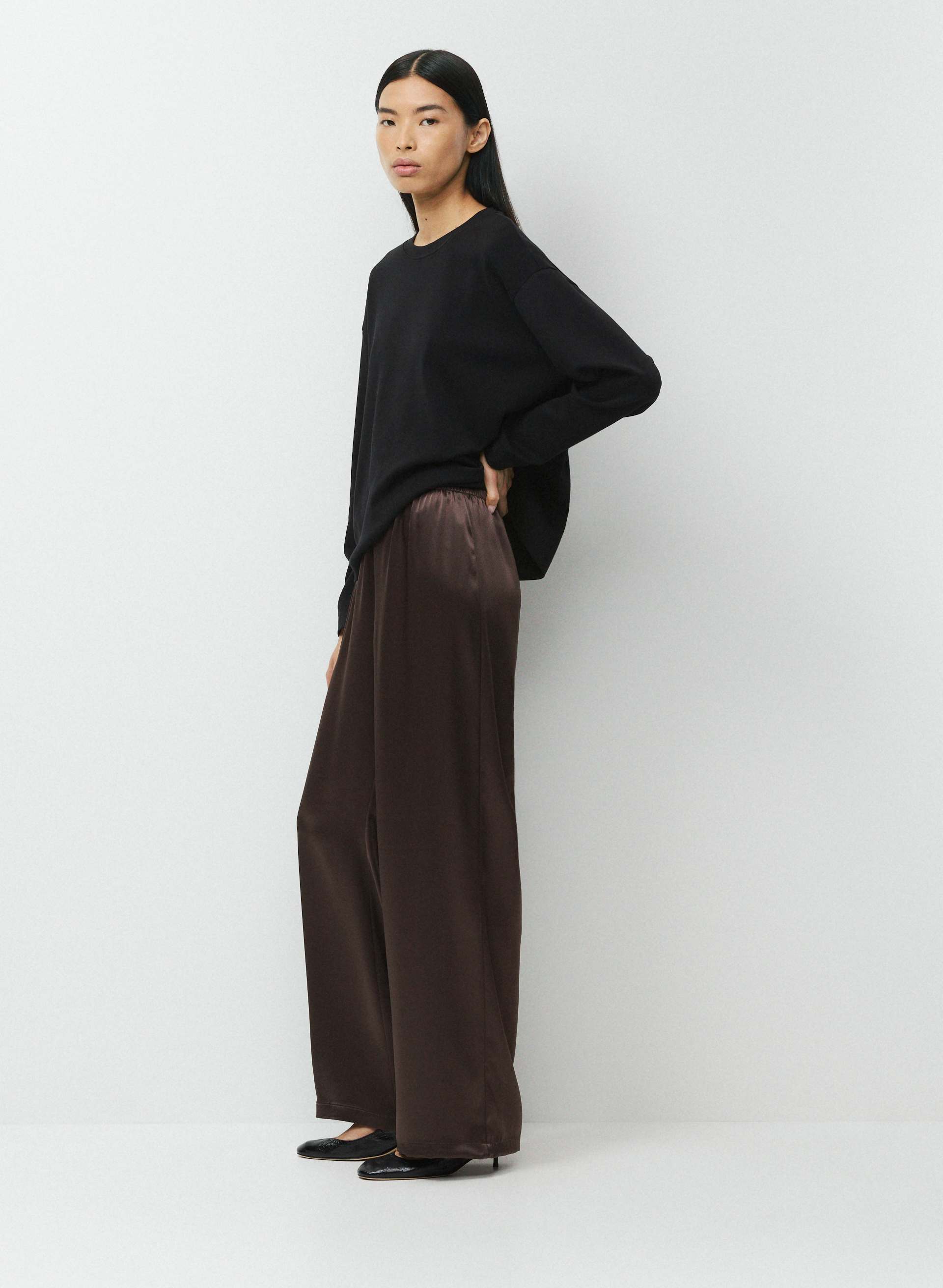 ARCHER SATIN PANT | Aritzia