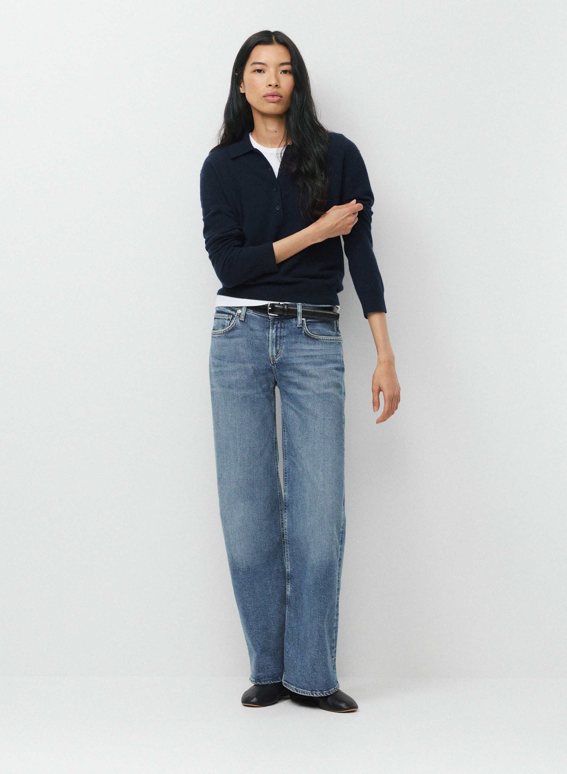 NORA TROUSER LEG JEAN | Aritzia