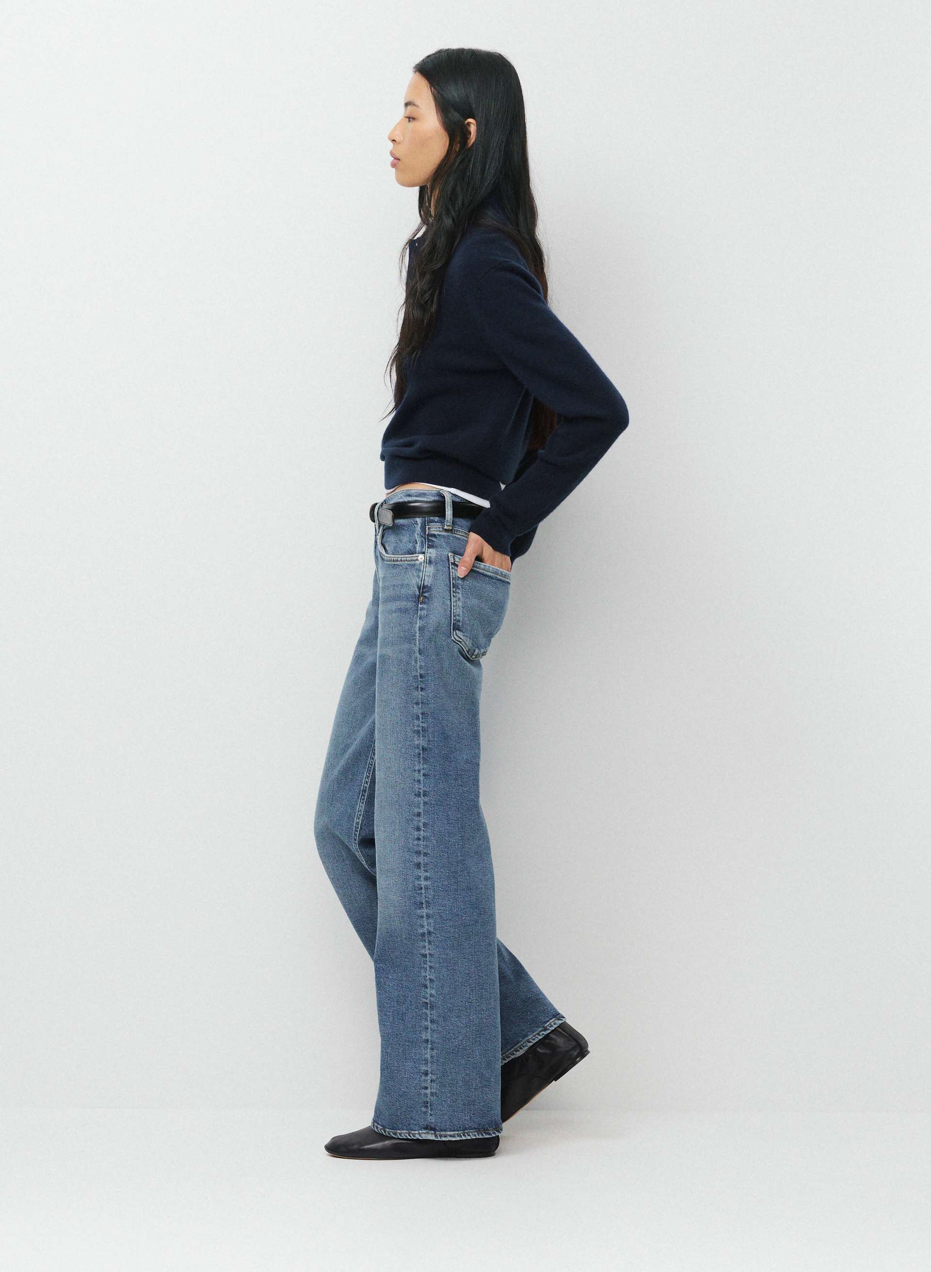 NORA TROUSER LEG JEAN | Aritzia