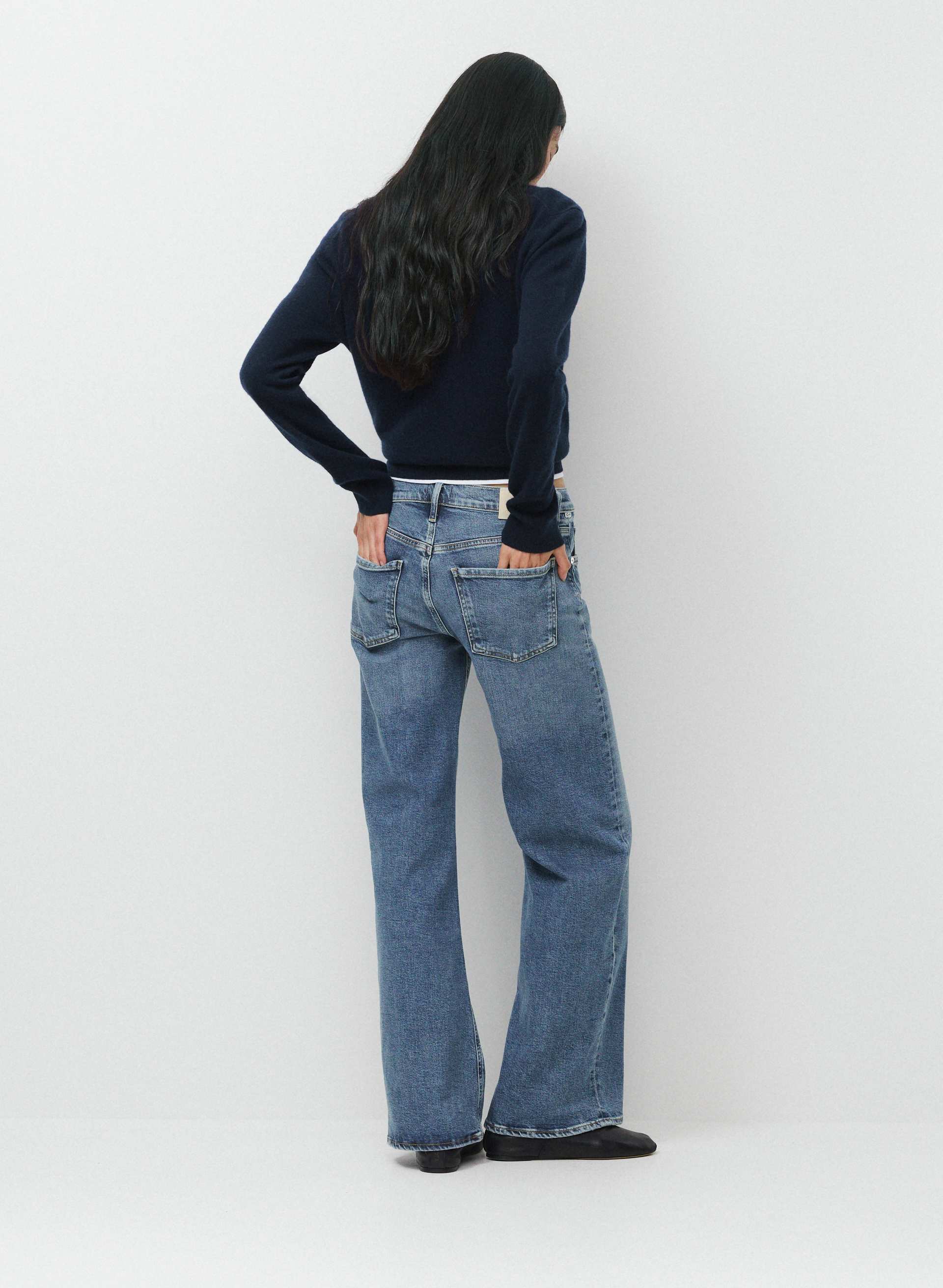 NORA TROUSER LEG JEAN | Aritzia