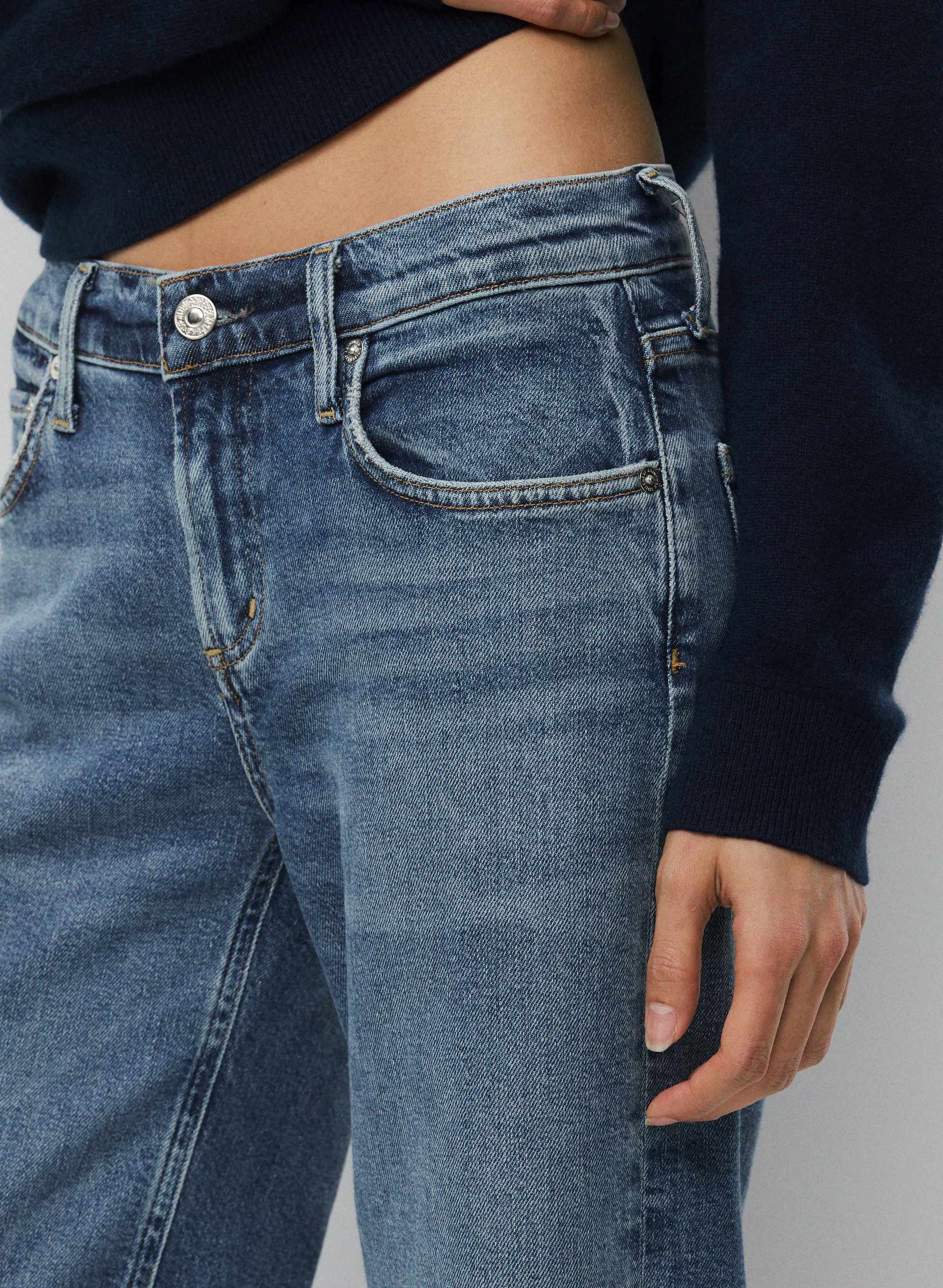 NORA TROUSER LEG JEAN | Aritzia